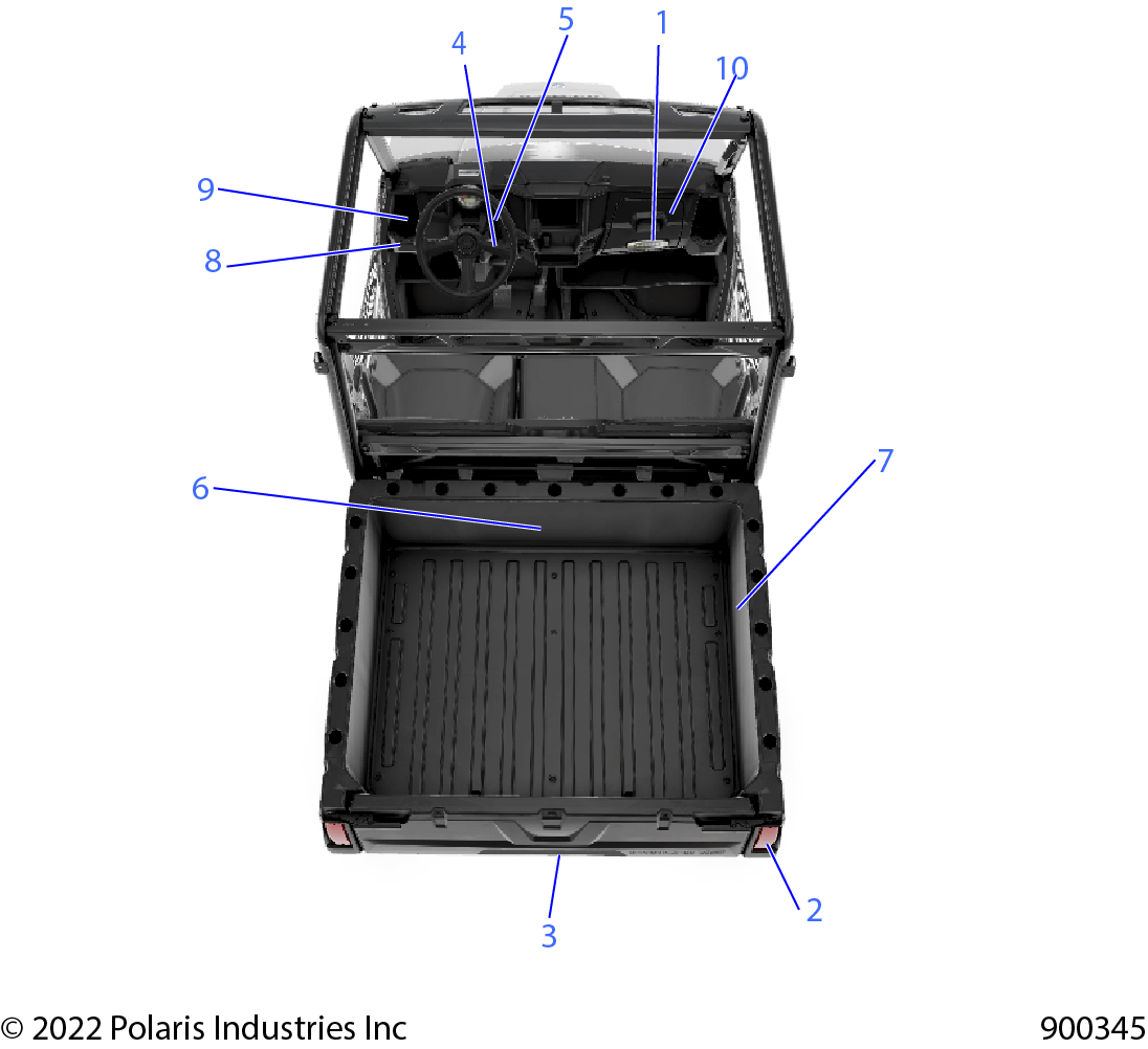 Foto diagrama Polaris que contem a peça 7181060