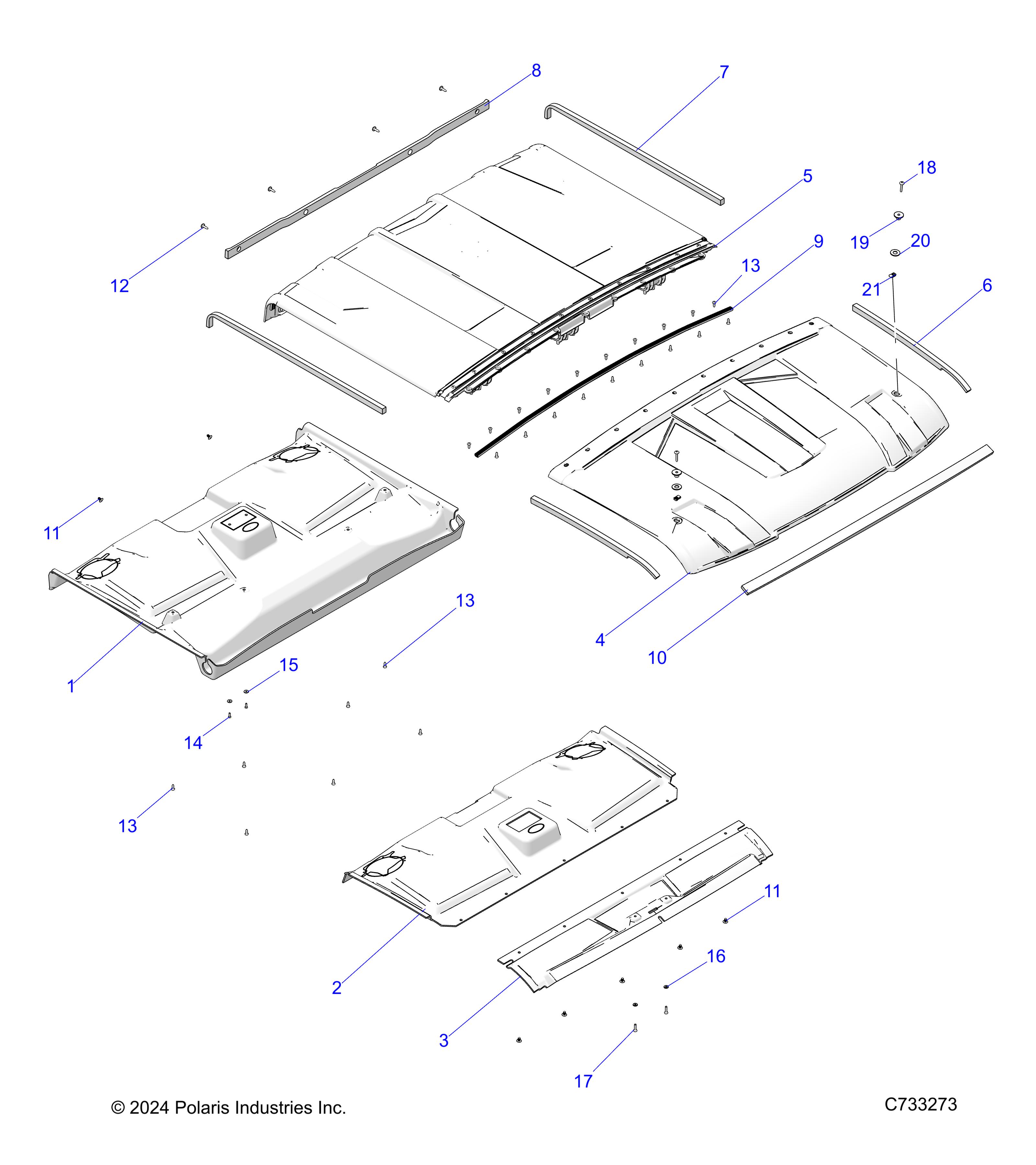 Foto diagrama Polaris que contem a peça 5815631