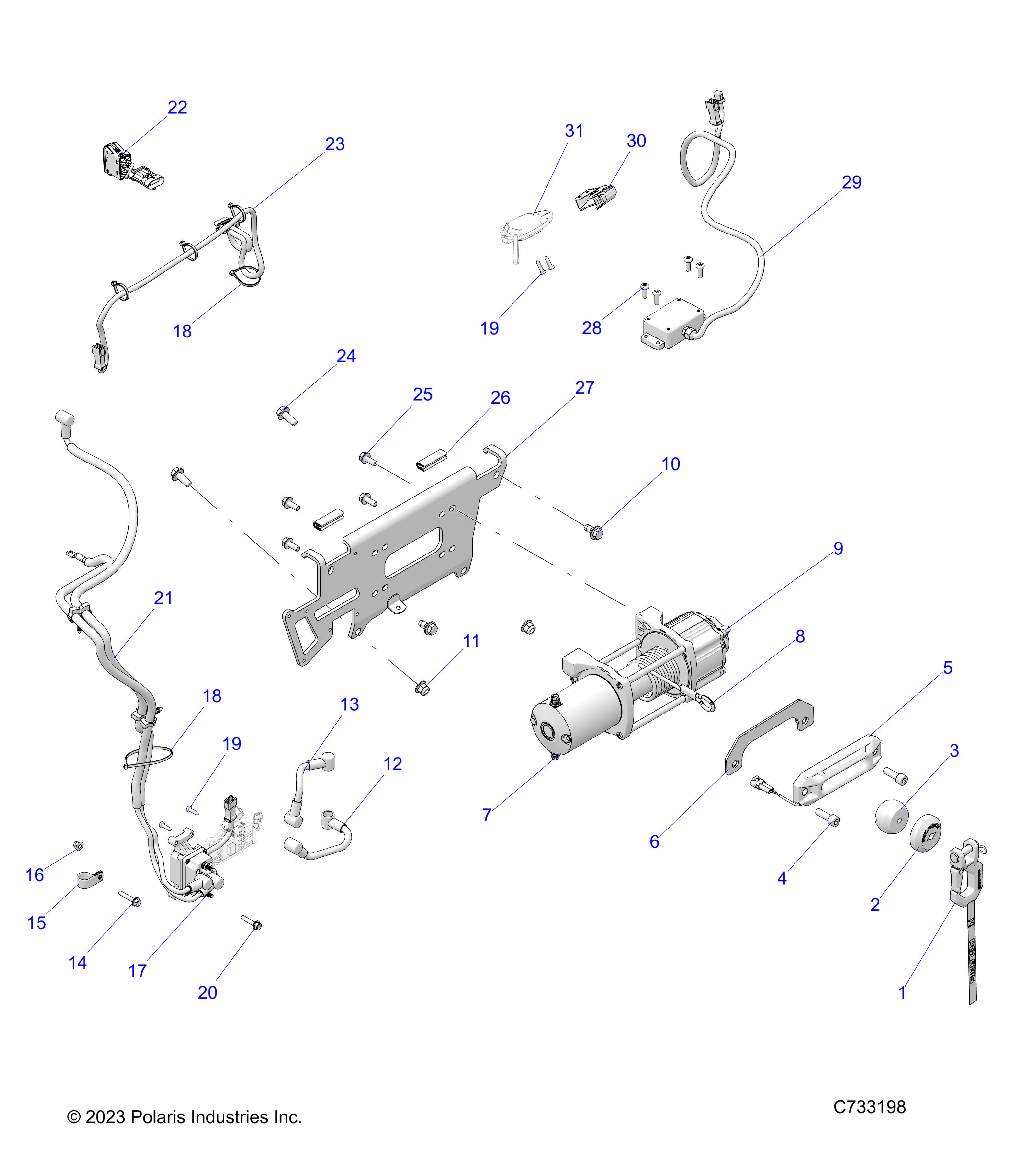 Foto diagrama Polaris que contem a peça 1028664