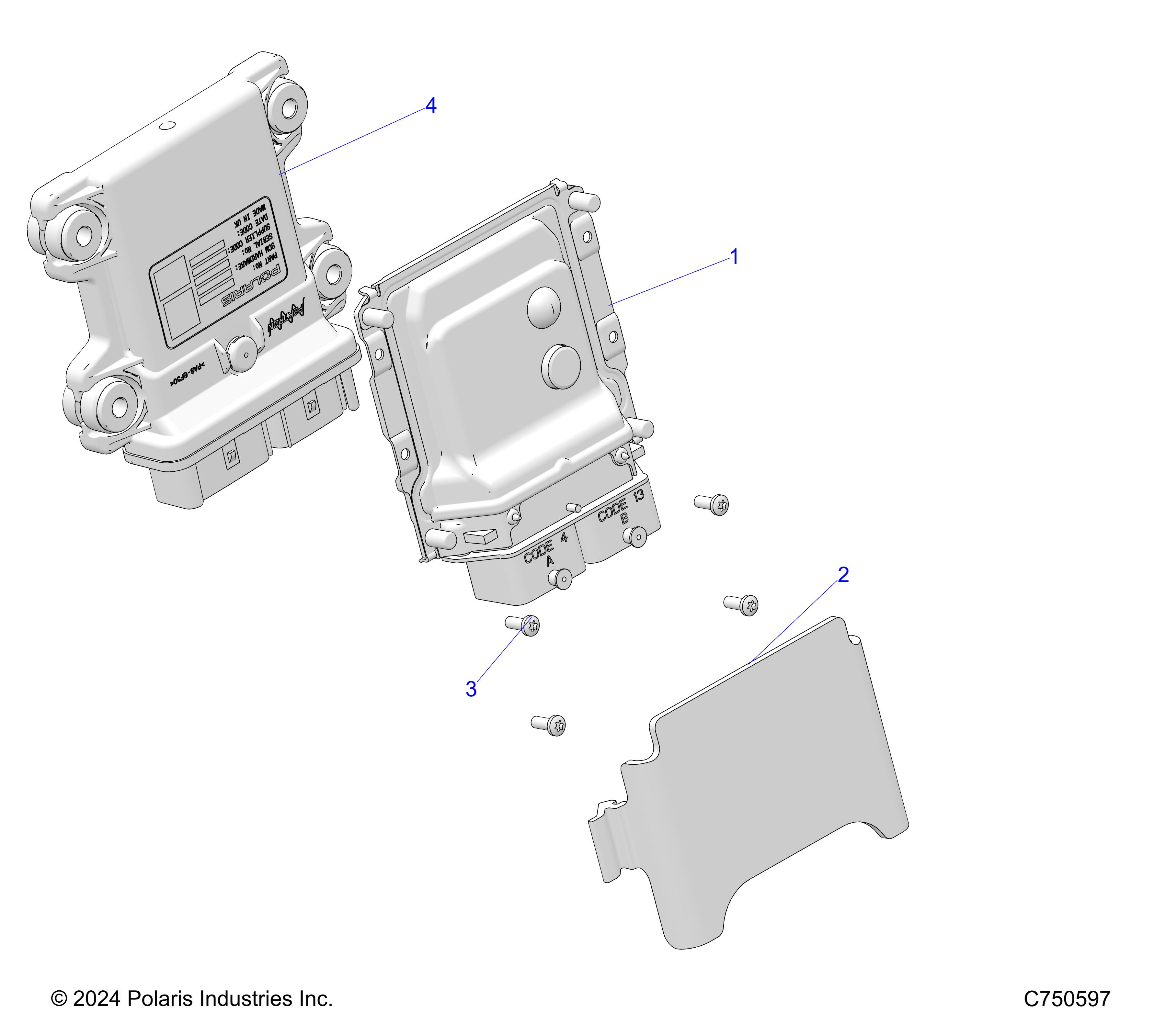 Foto diagrama Polaris que contem a peça 4081369