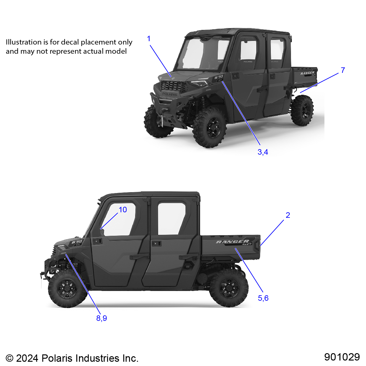 Foto diagrama Polaris que contem a peça 7202015