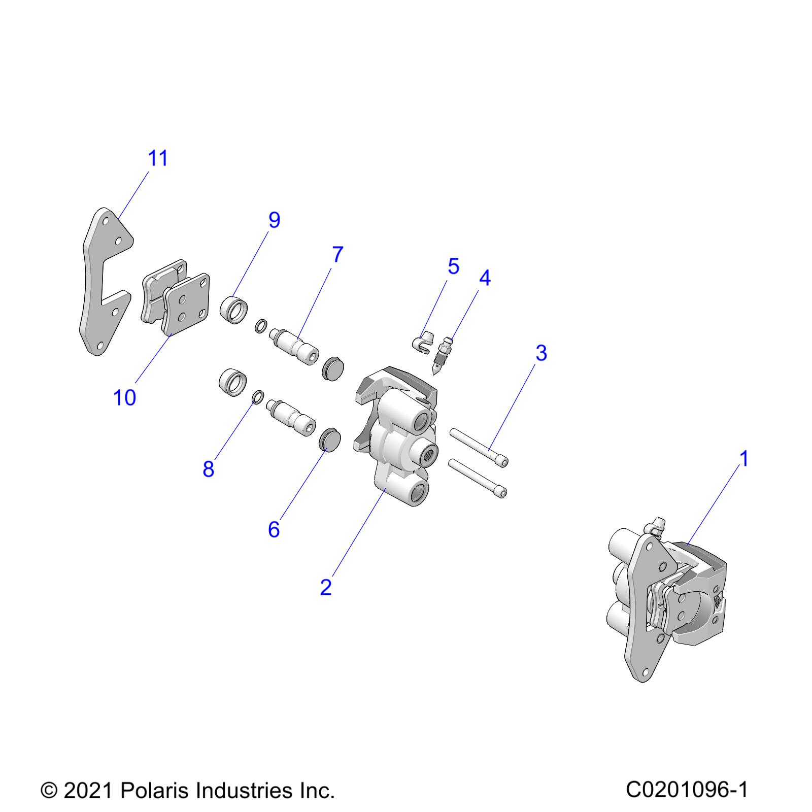 Foto diagrama Polaris que contem a peça 5143856