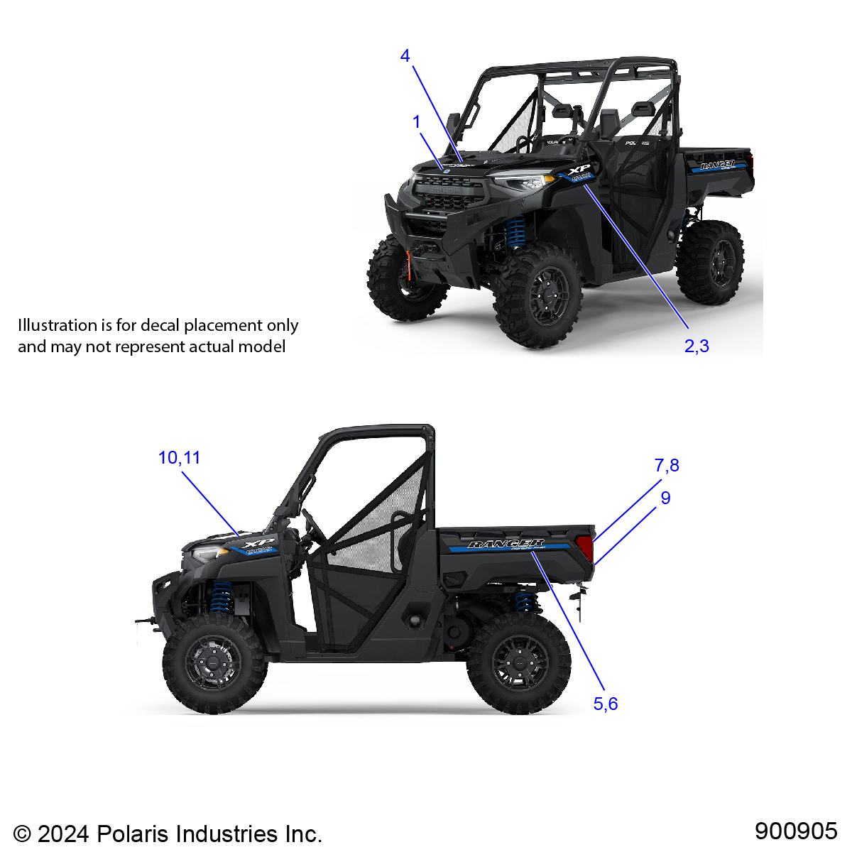 Foto diagrama Polaris que contem a peça 7199938