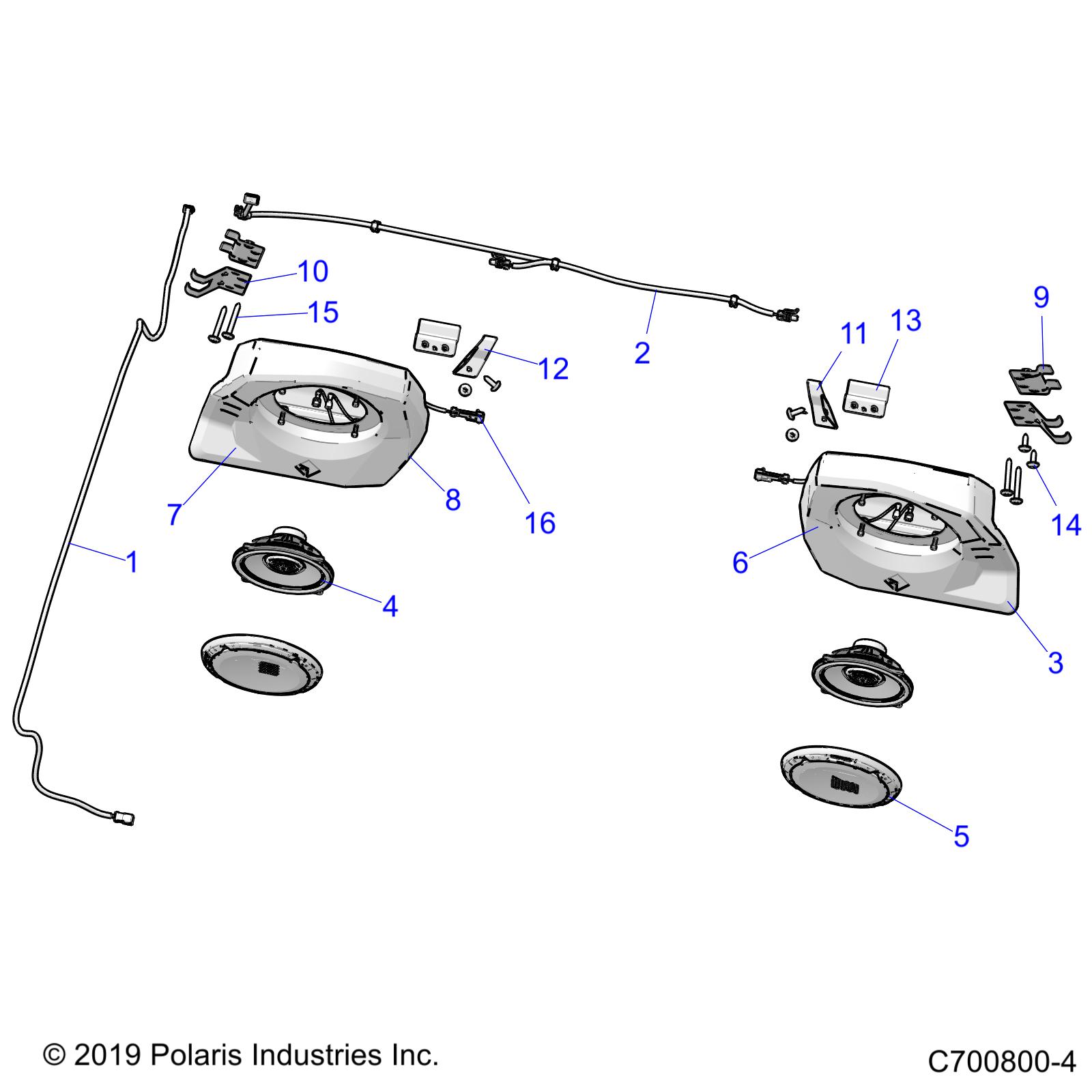 Foto diagrama Polaris que contem a peça 2415210