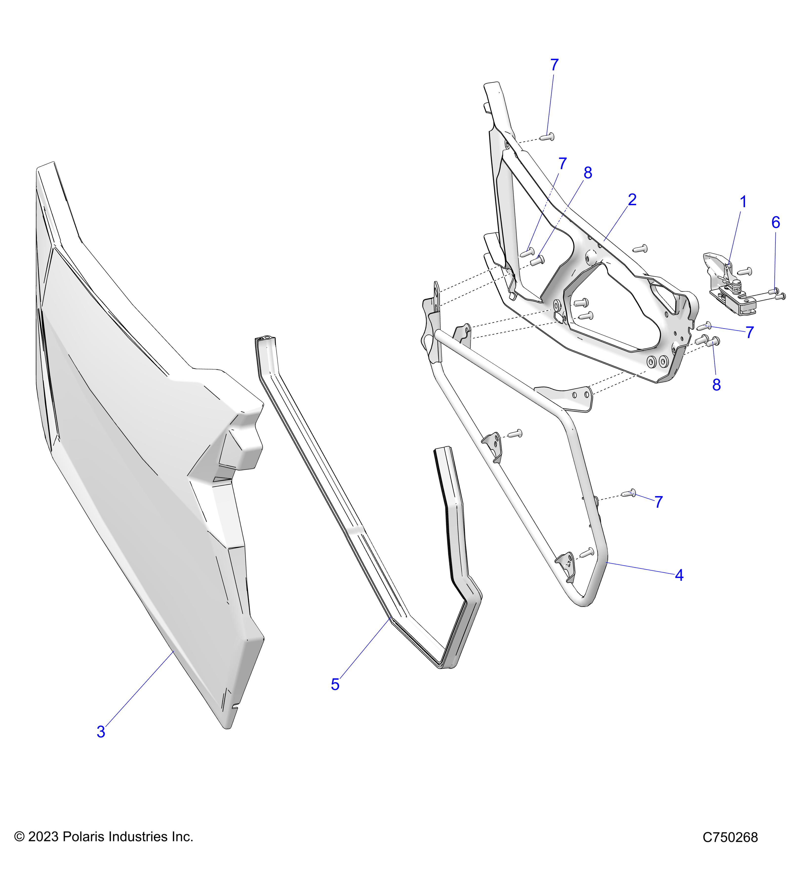 Foto diagrama Polaris que contem a peça 5457217-902