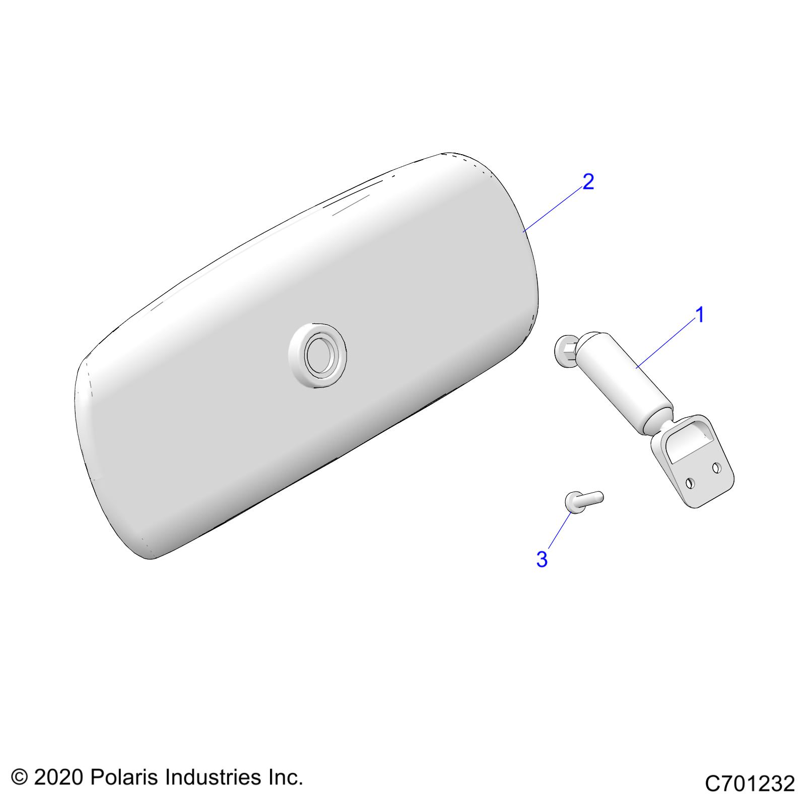 Part Number : 2638224 ASM-MIRROR RRVW CAB