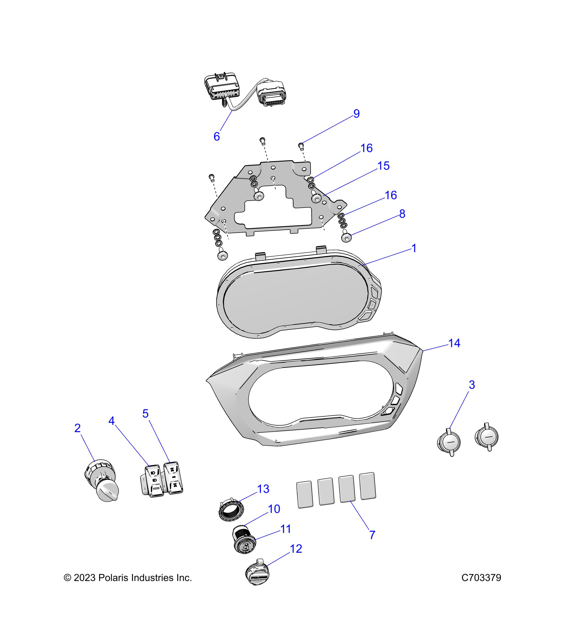 Foto diagrama Polaris que contem a peça 3286916