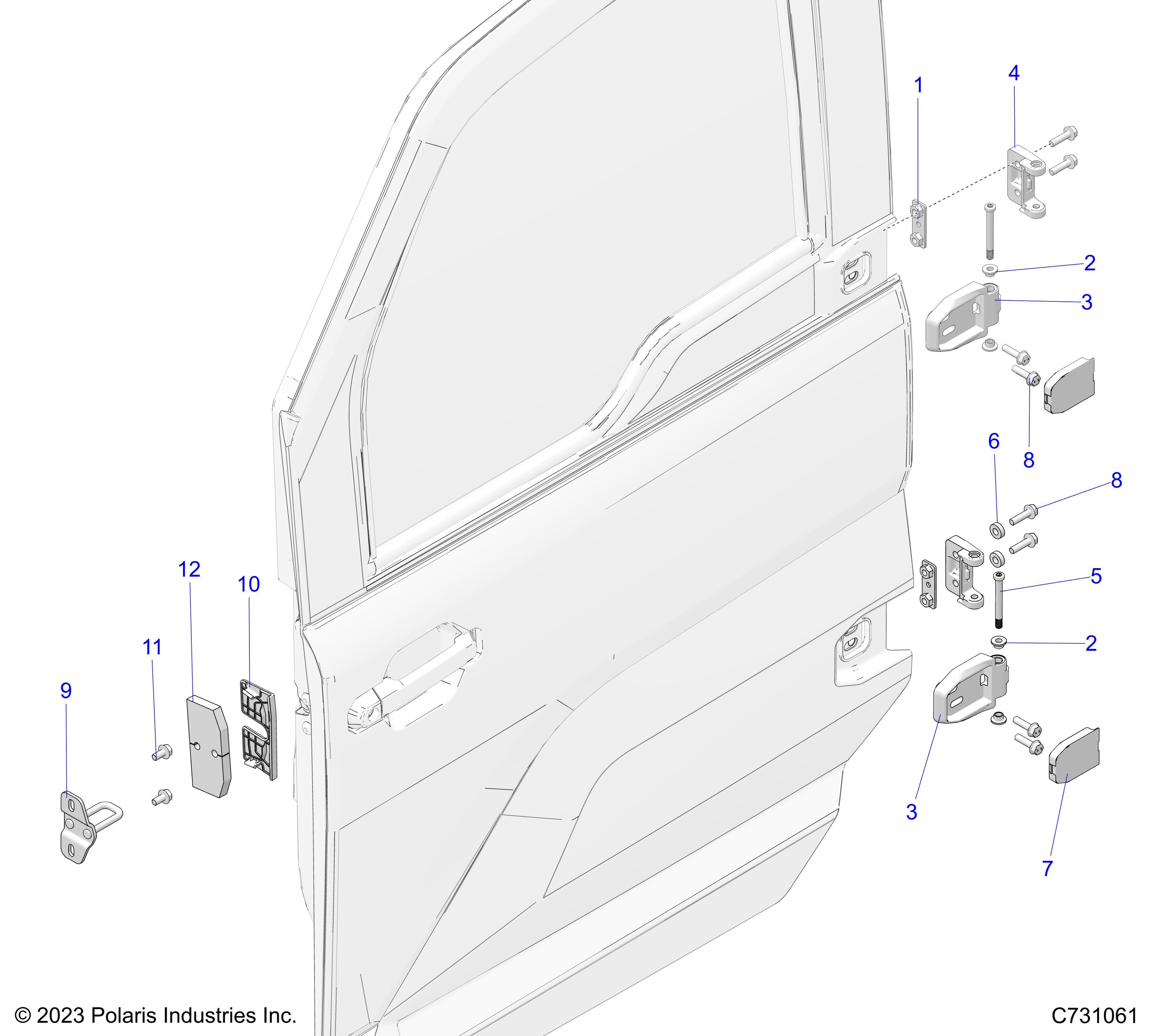 Foto diagrama Polaris que contem a peça 5815848