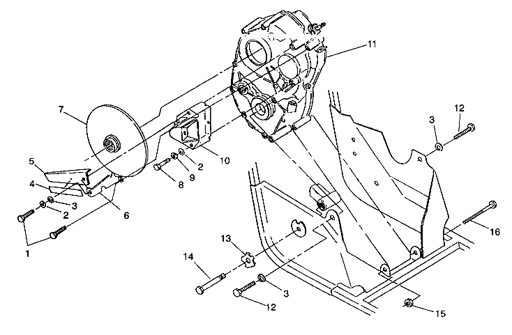 GEARCASE/BRAKE