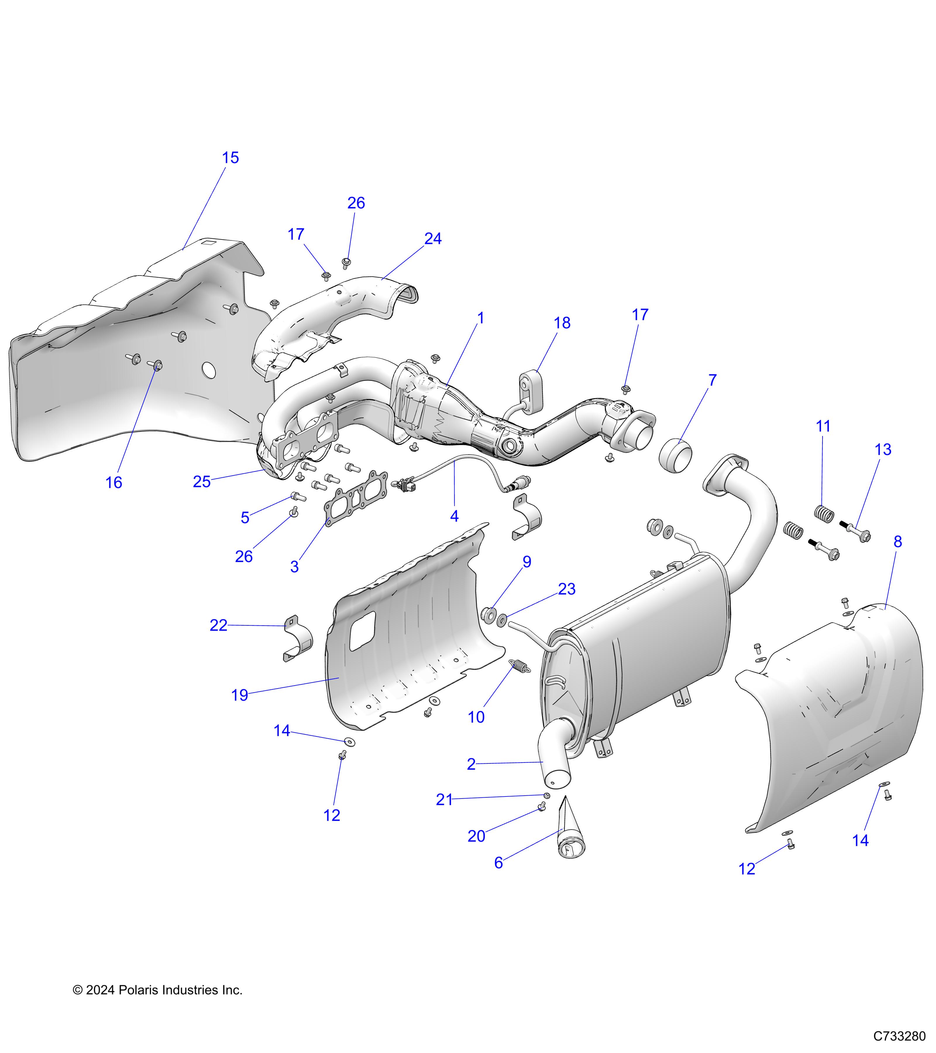 Foto diagrama Polaris que contem a peça 5274019