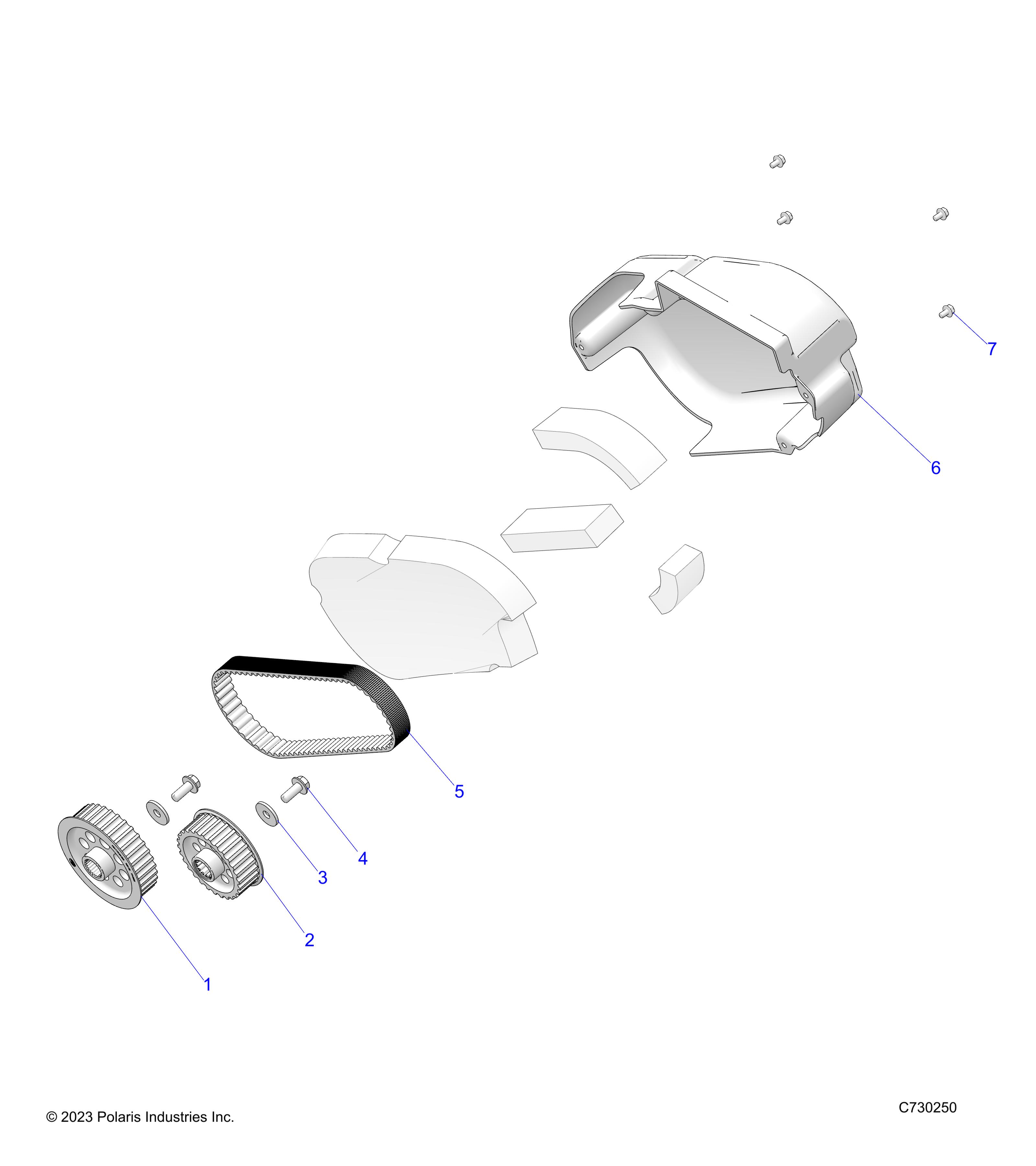 Foto diagrama Polaris que contem a peça 2638777