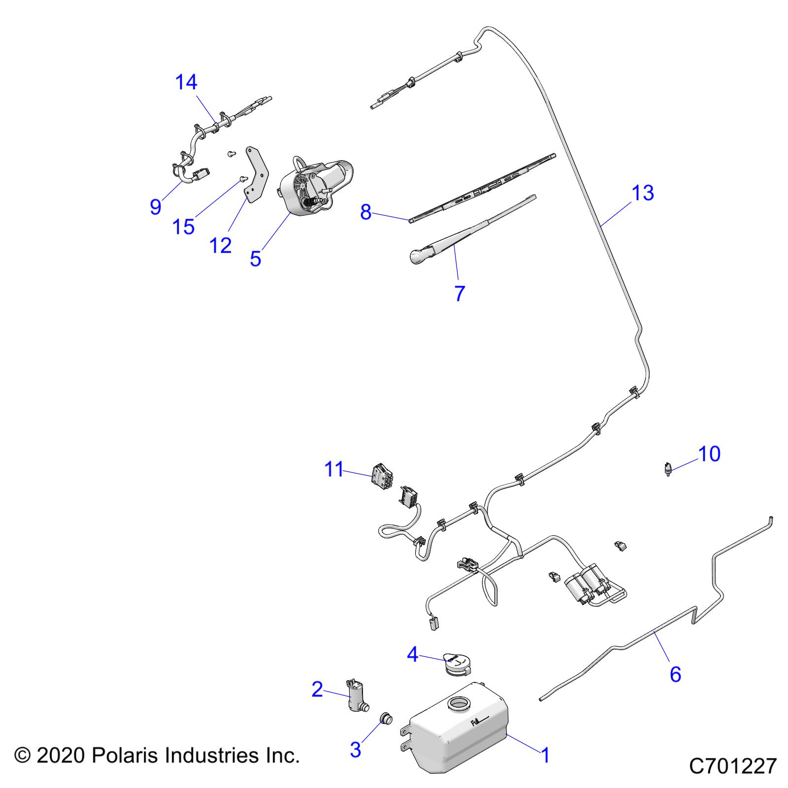 Part Number : 2637636 ASM-ARM WIPER WSHLD G2 RGR