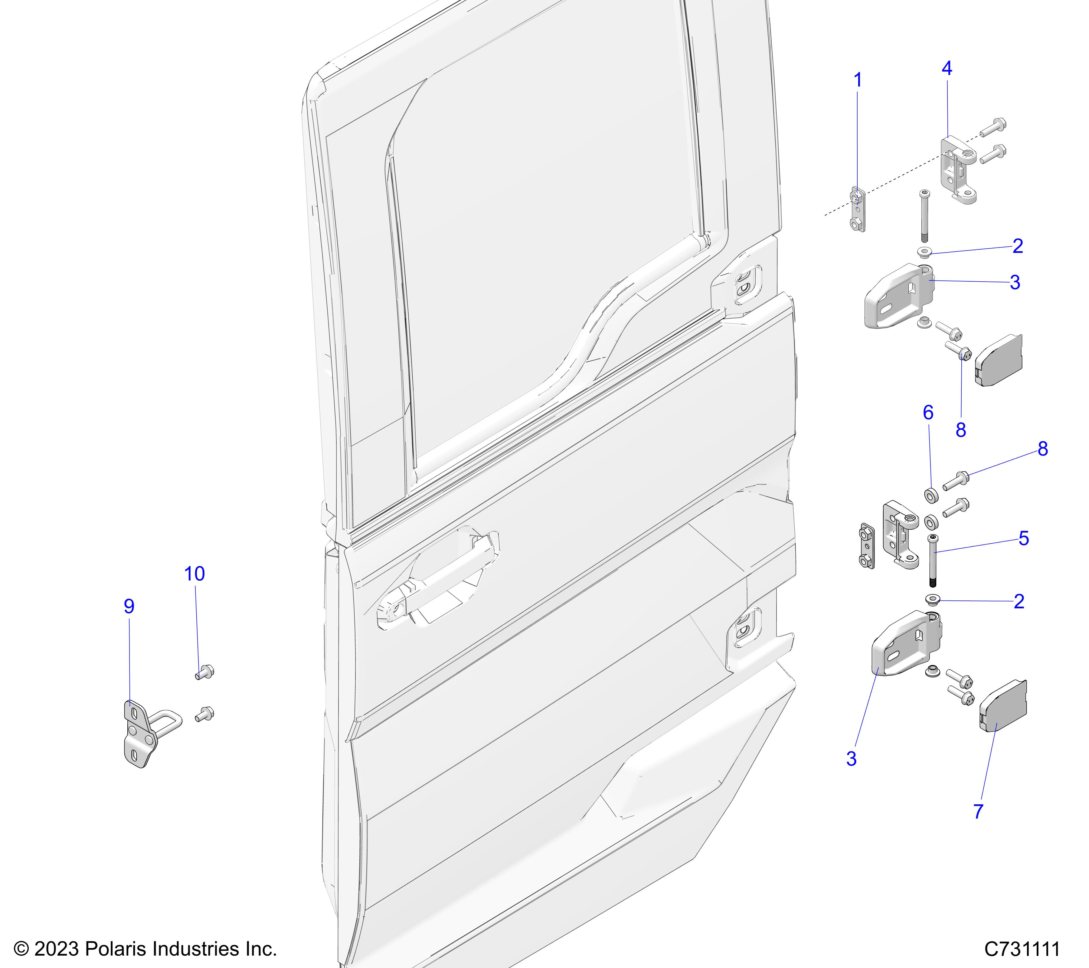 Foto diagrama Polaris que contem a peça 2638783