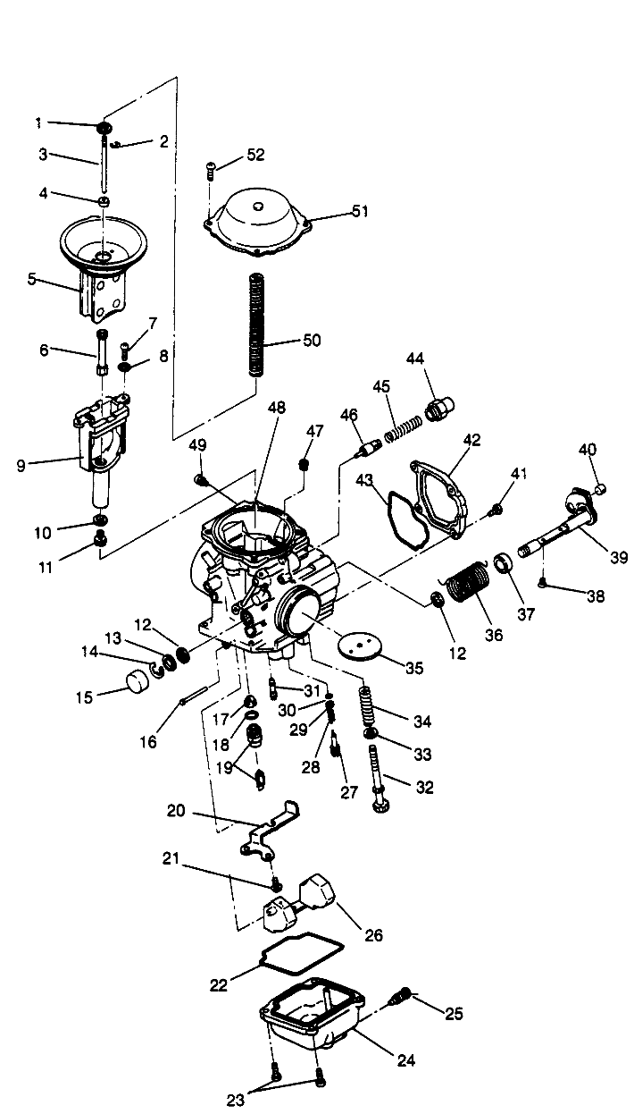 Foto diagrama Polaris que contem a peça 3130500