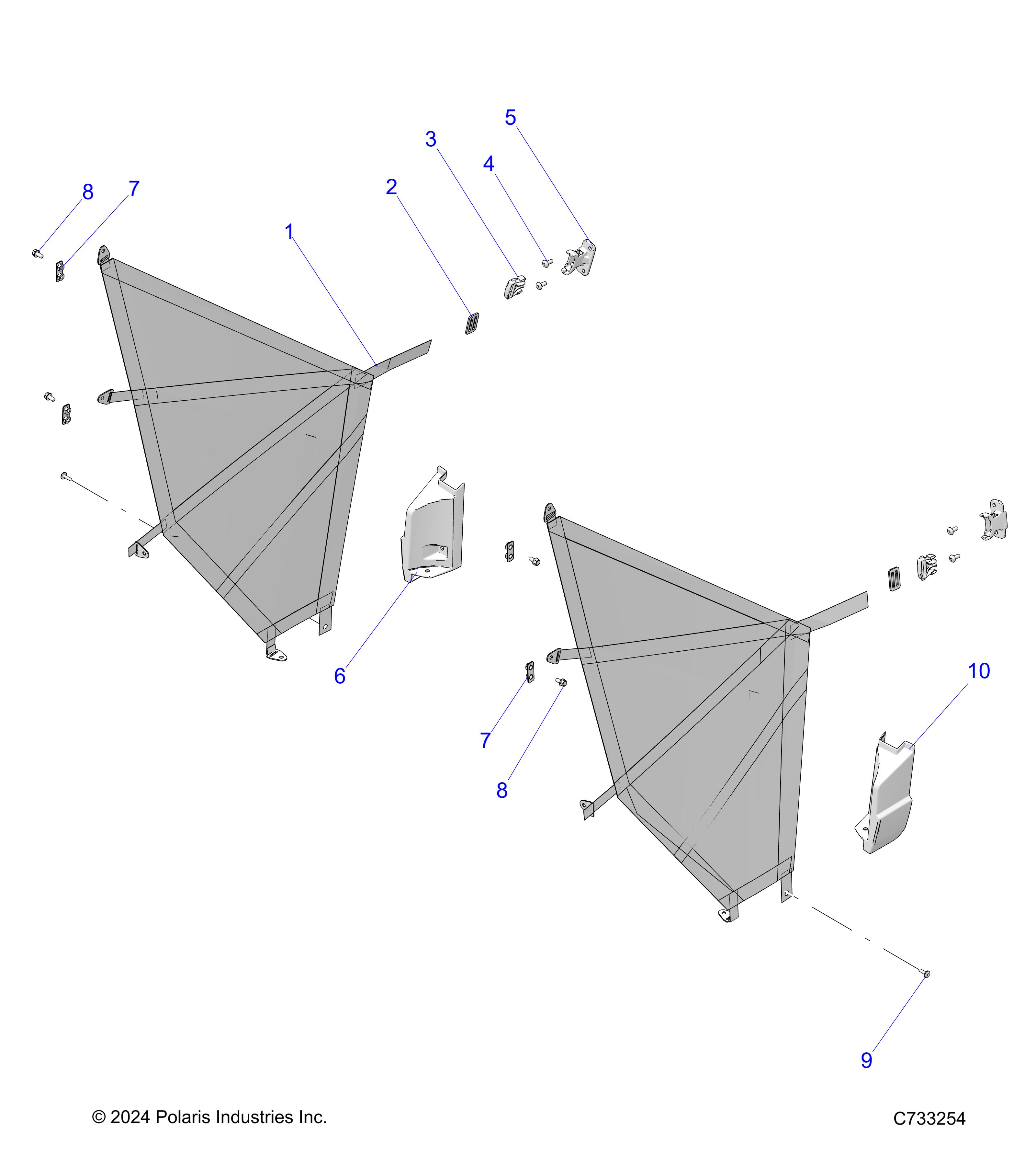 Foto diagrama Polaris que contem a peça 5464989