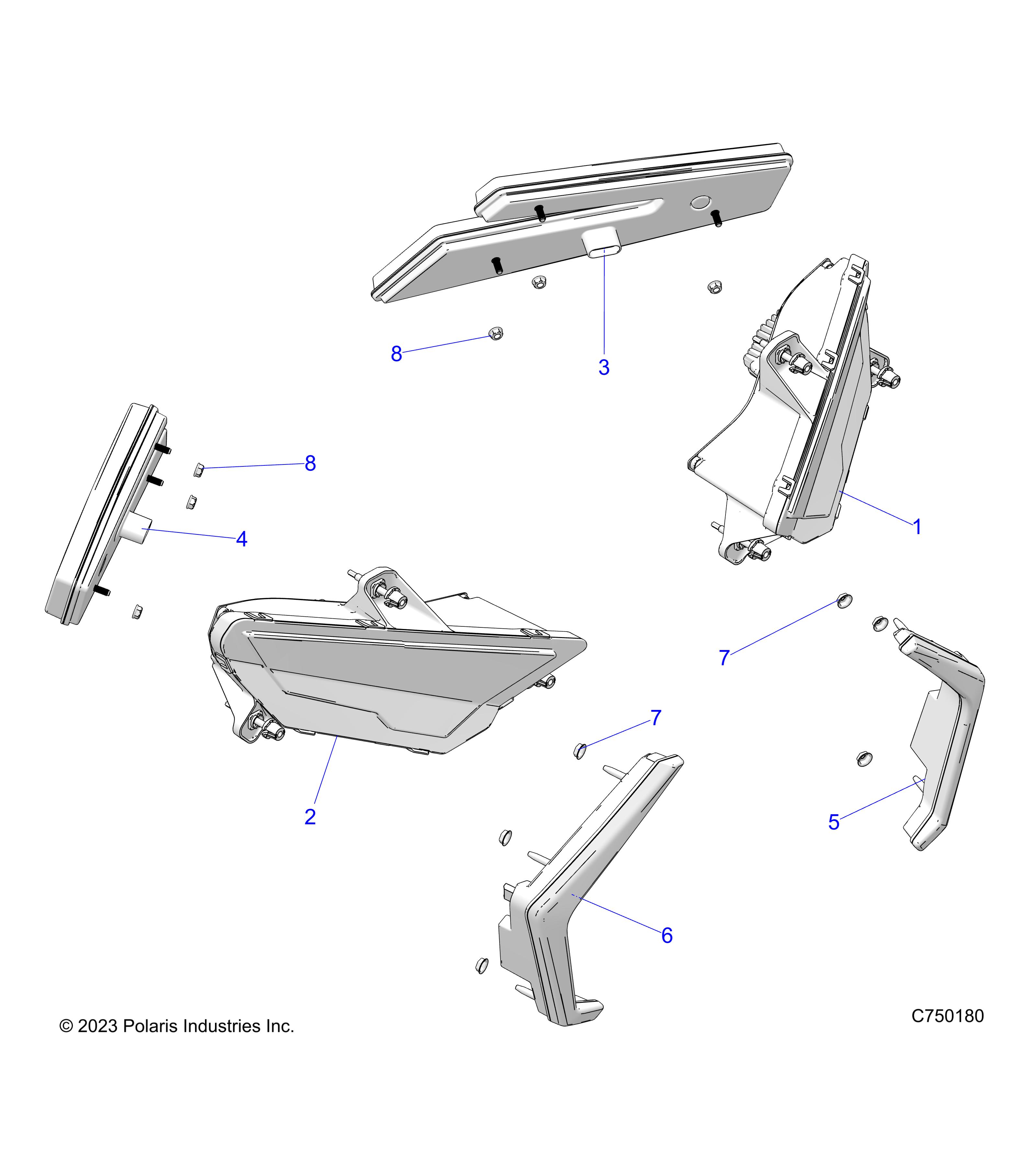 Foto diagrama Polaris que contem a peça 2417279