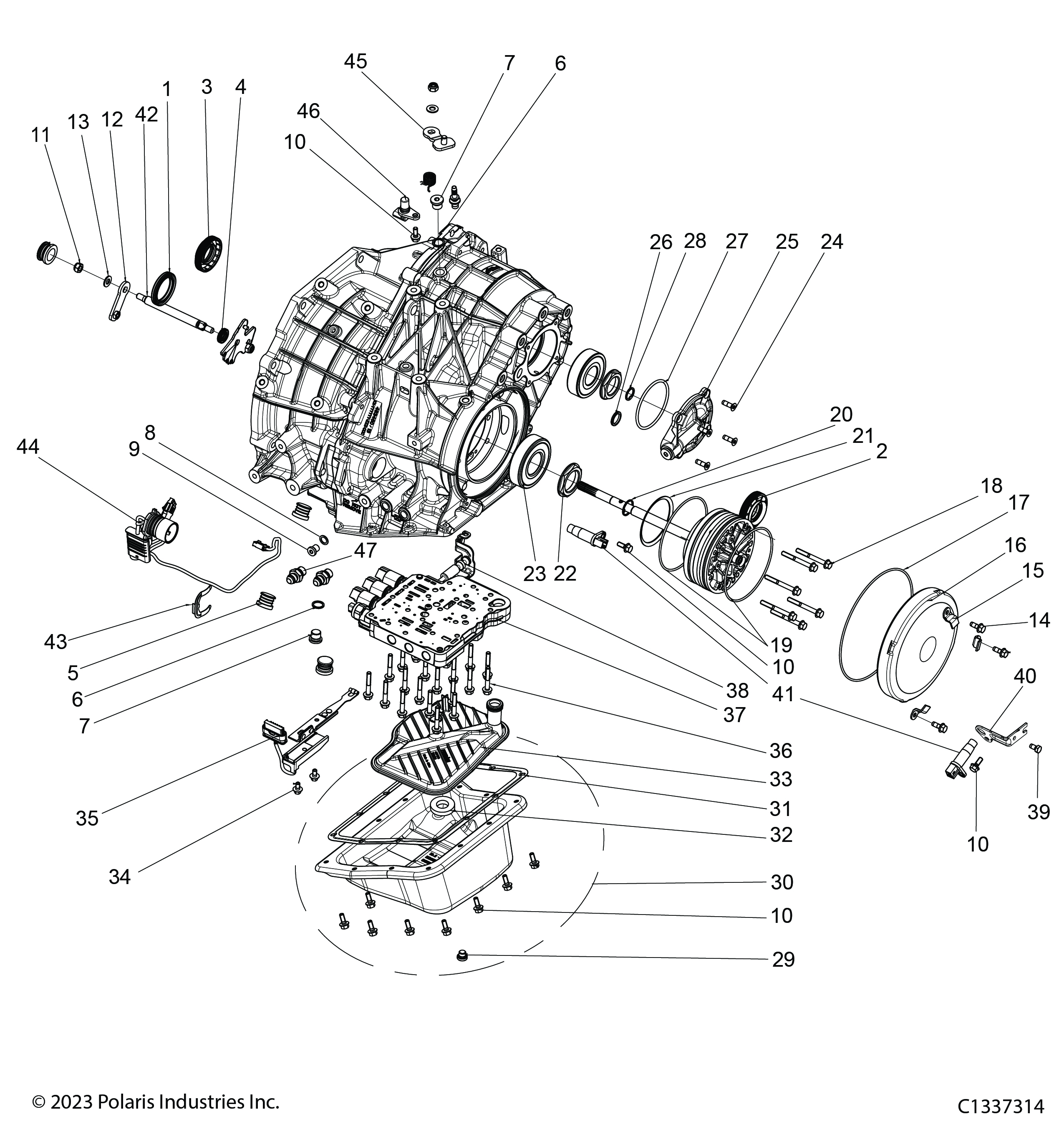 Foto diagrama Polaris que contem a peça 3239722