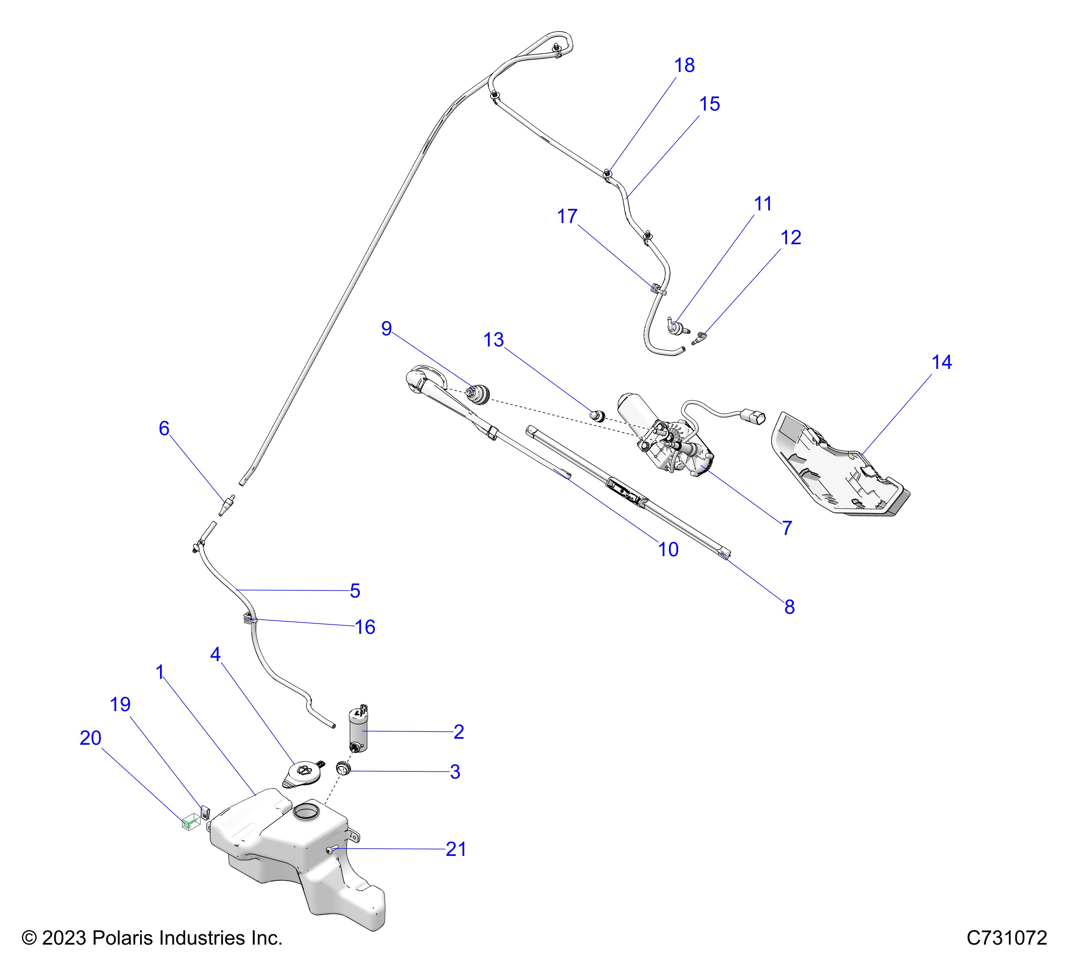 Foto diagrama Polaris que contem a peça 5526455