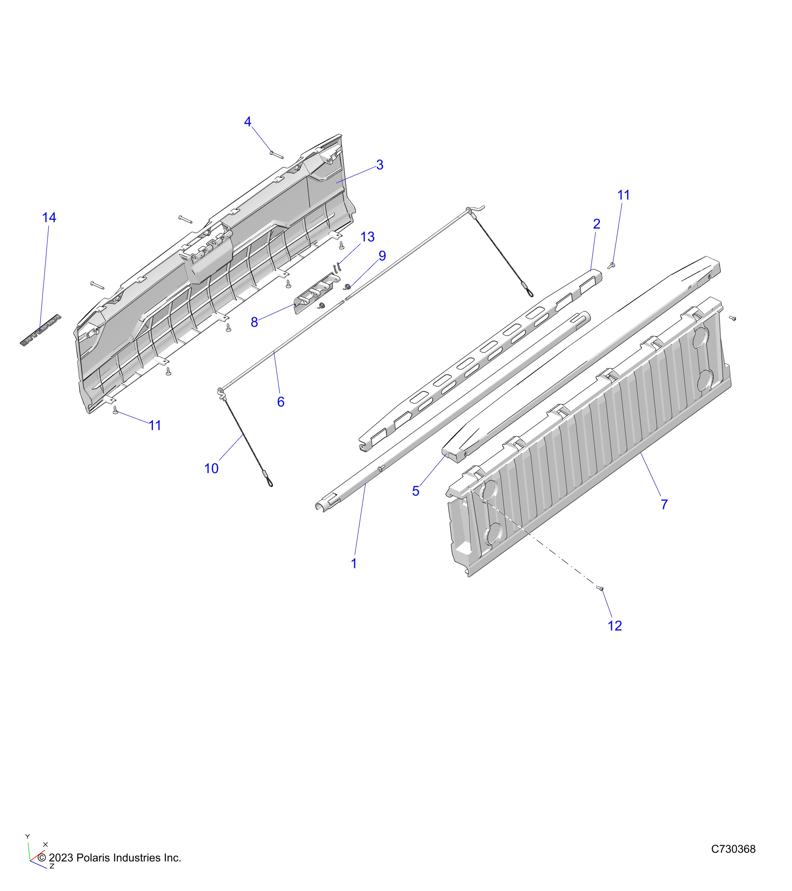 Foto diagrama Polaris que contem a peça 5273149