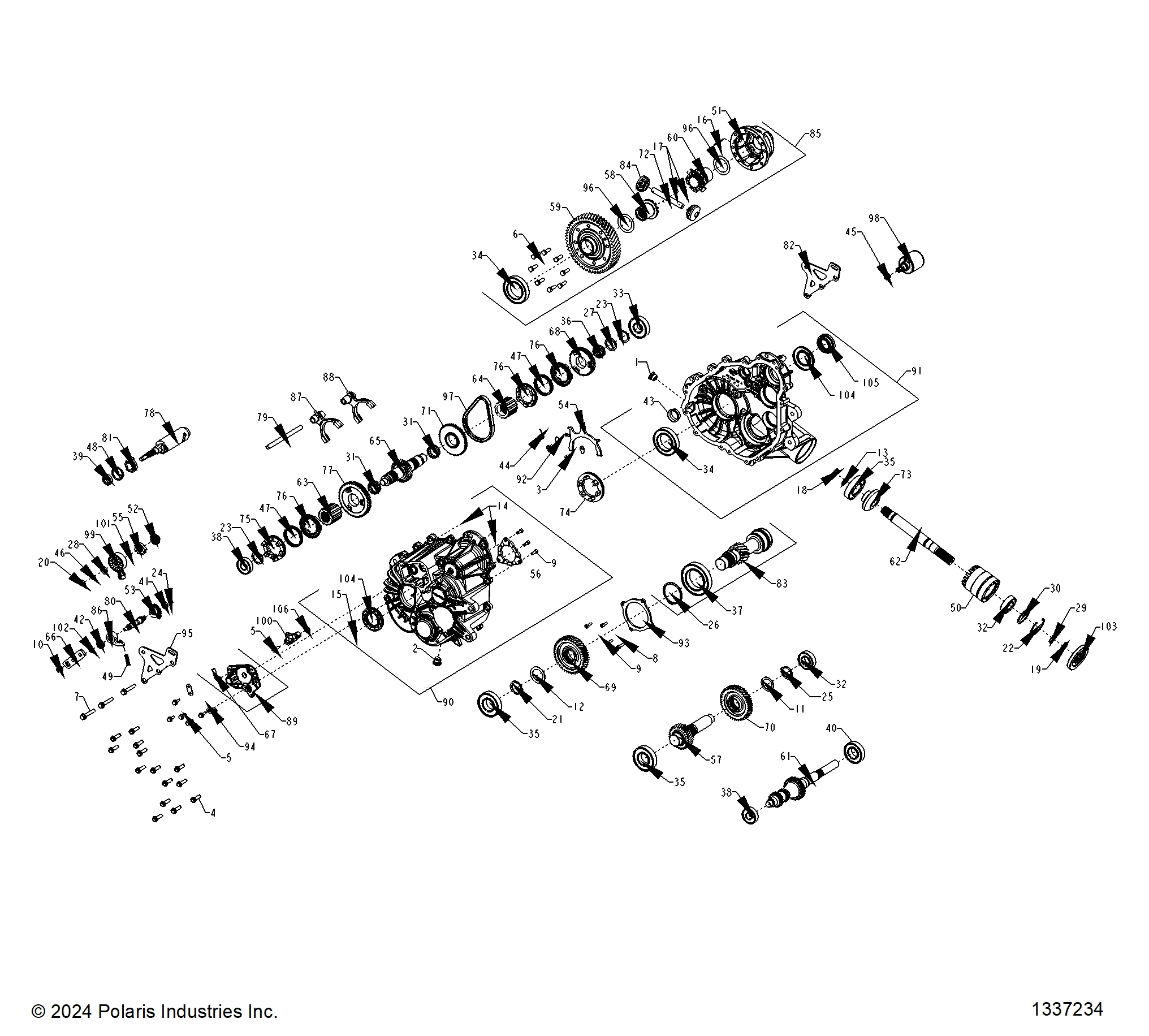 Foto diagrama Polaris que contem a peça 3239623