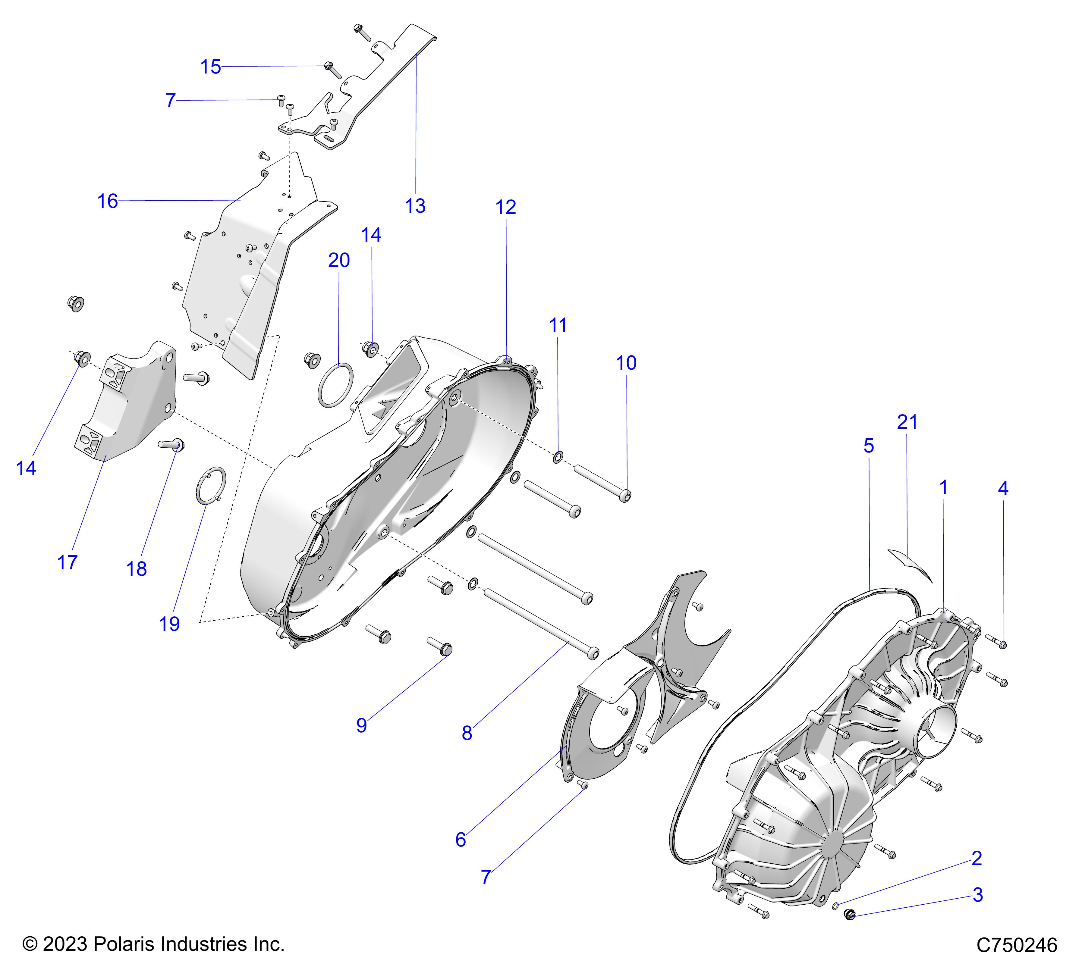 Foto diagrama Polaris que contem a peça 5144959