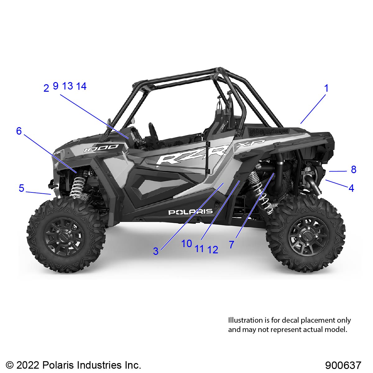 Foto diagrama Polaris que contem a peça 3150006-16