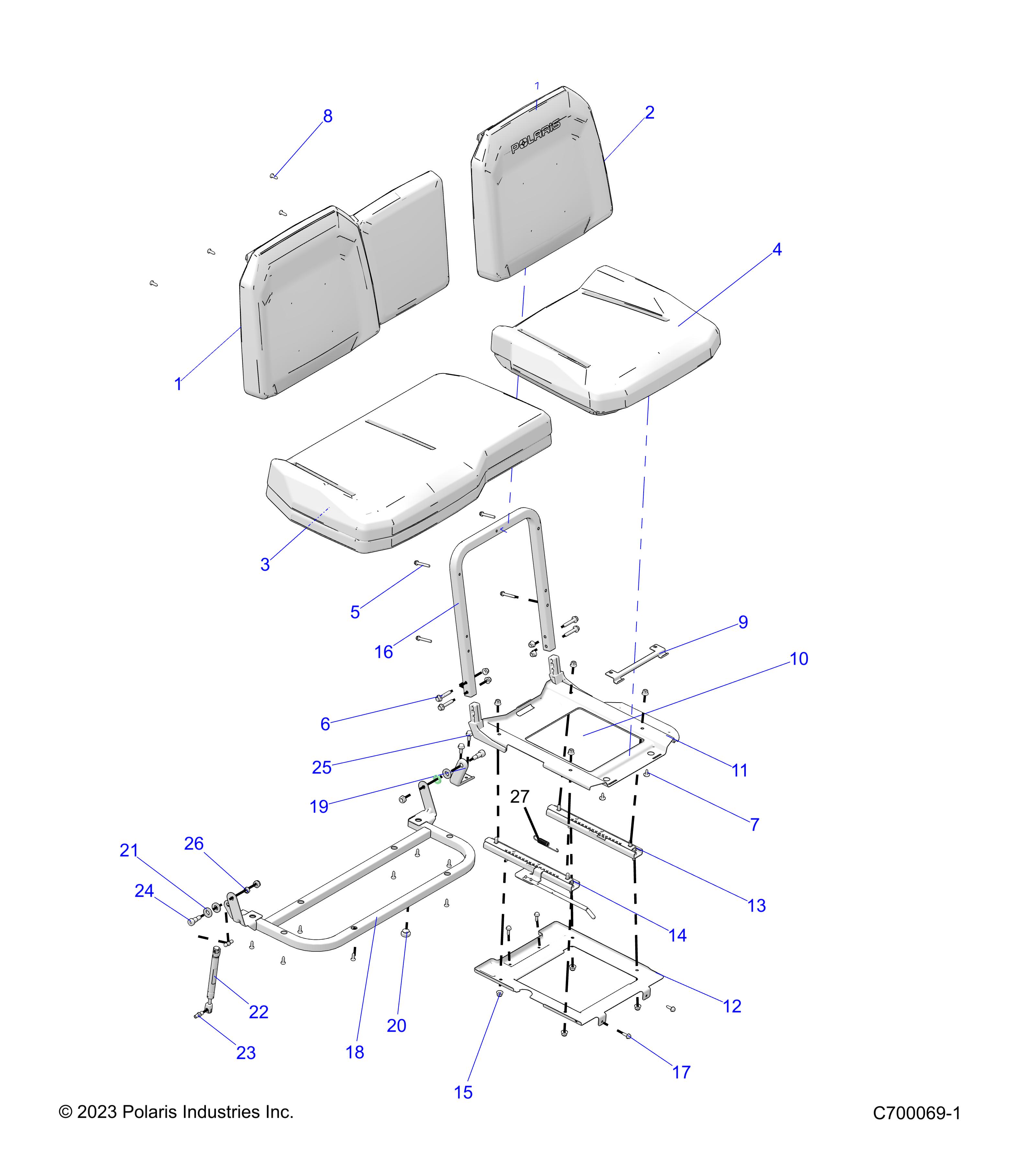 Foto diagrama Polaris que contem a peça 2693121