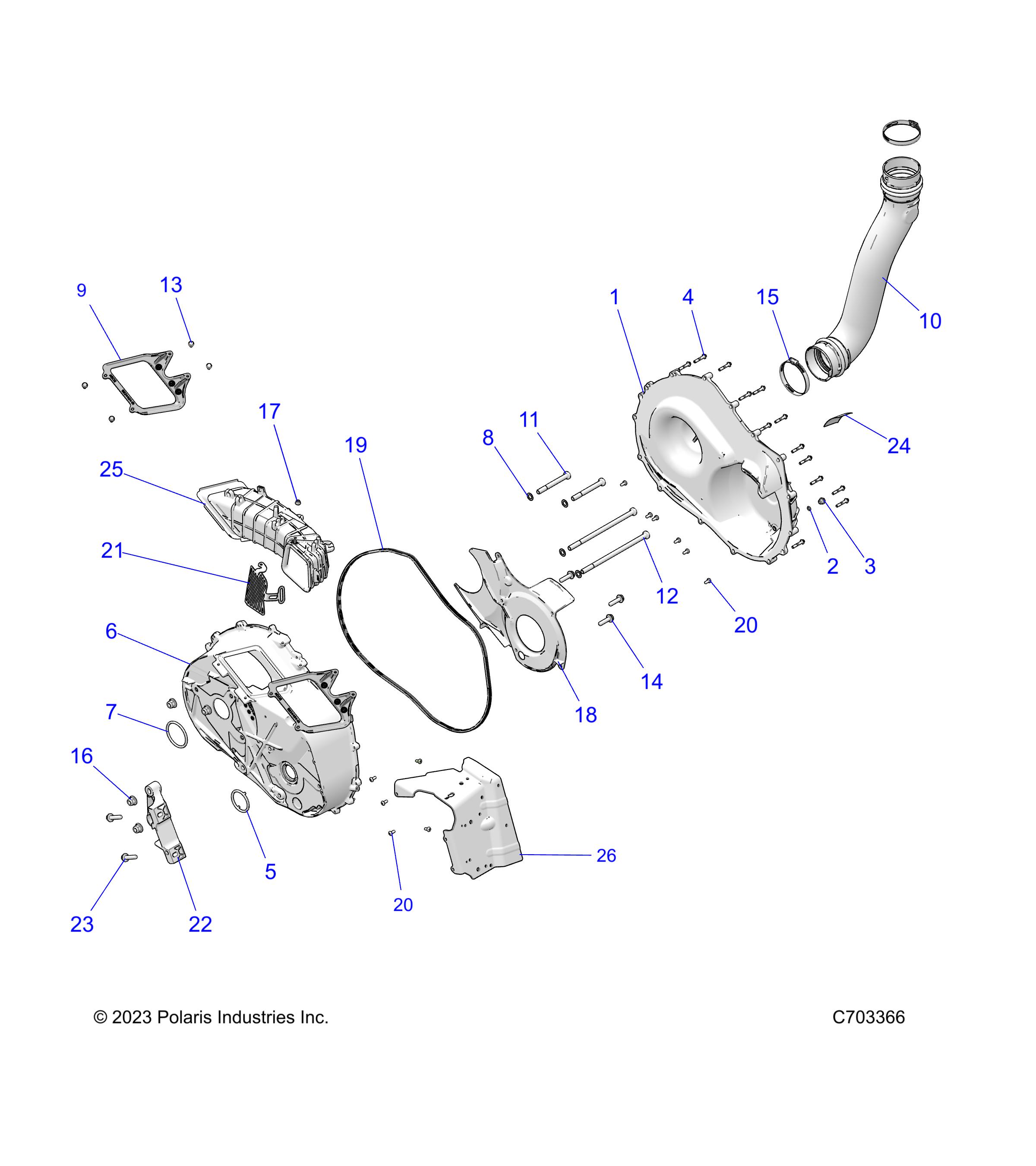 Foto diagrama Polaris que contem a peça 5272000