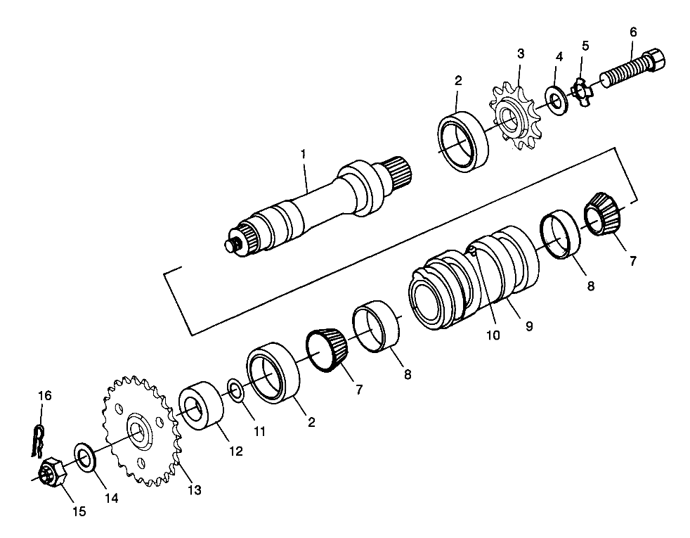 Part Number : 1380129 TGT.ASM CTR SHORT W/O SPKT.