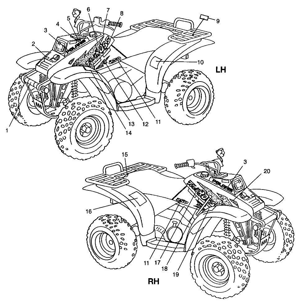 Part Number : 7077835 DECAL  250