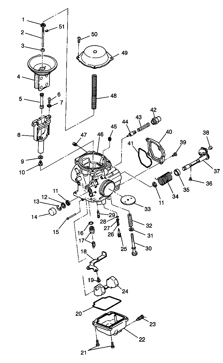 Foto diagrama Polaris que contem a peça 3130753