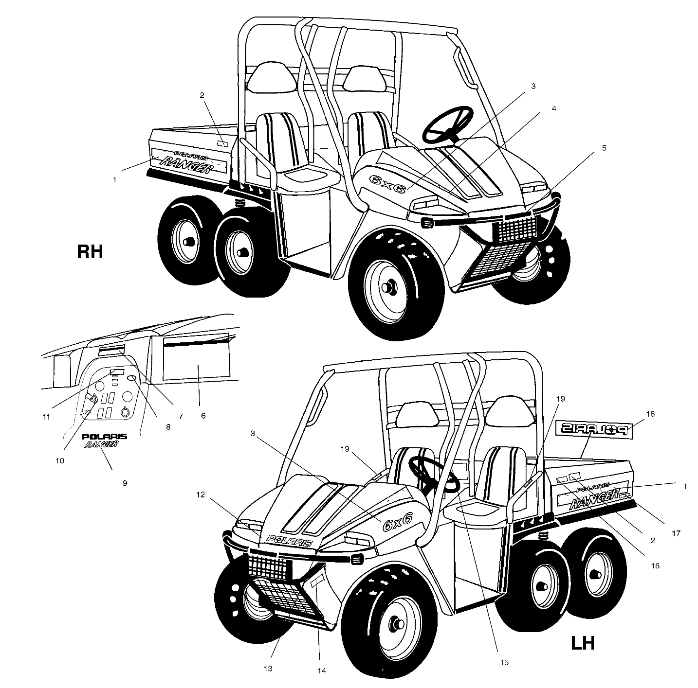 Part Number : 7077765 DECAL-POLARIS MADEINUSADOME