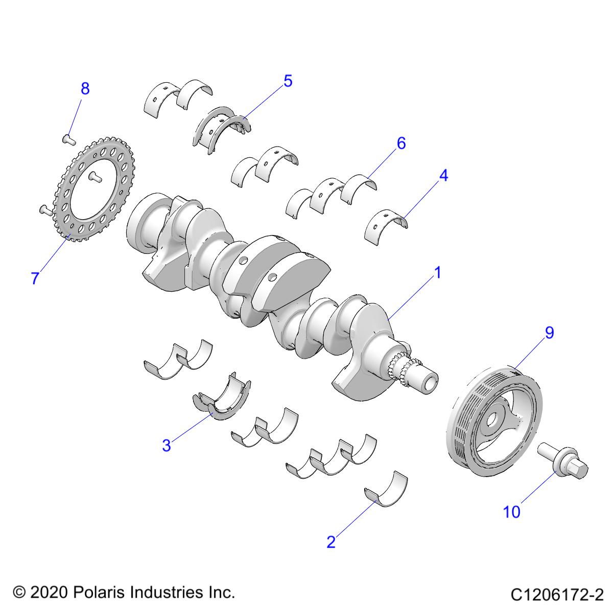 Part Number : 3023375-005 BEARING-MAIN UPR GRADE 5