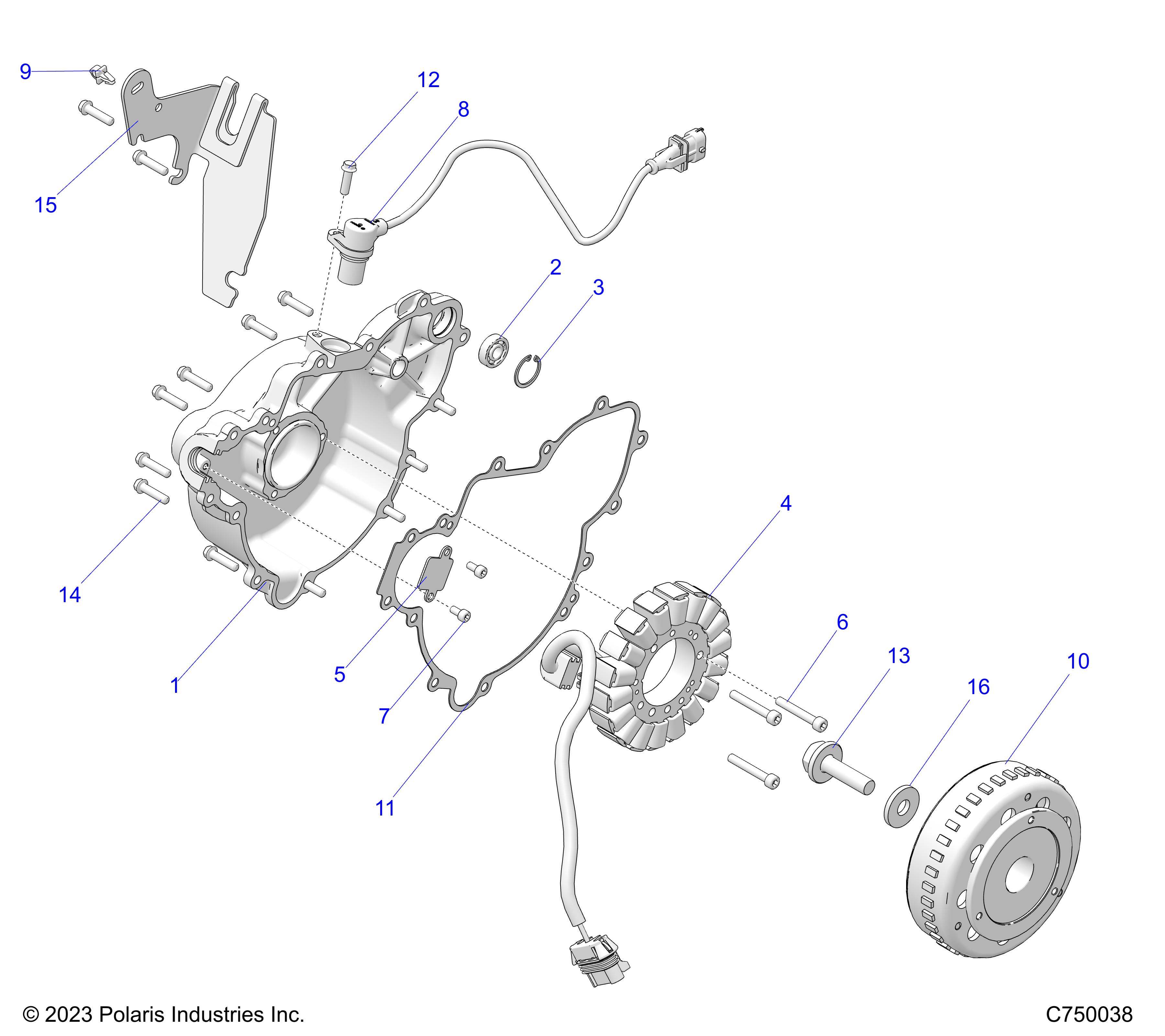 Foto diagrama Polaris que contem a peça 4019540