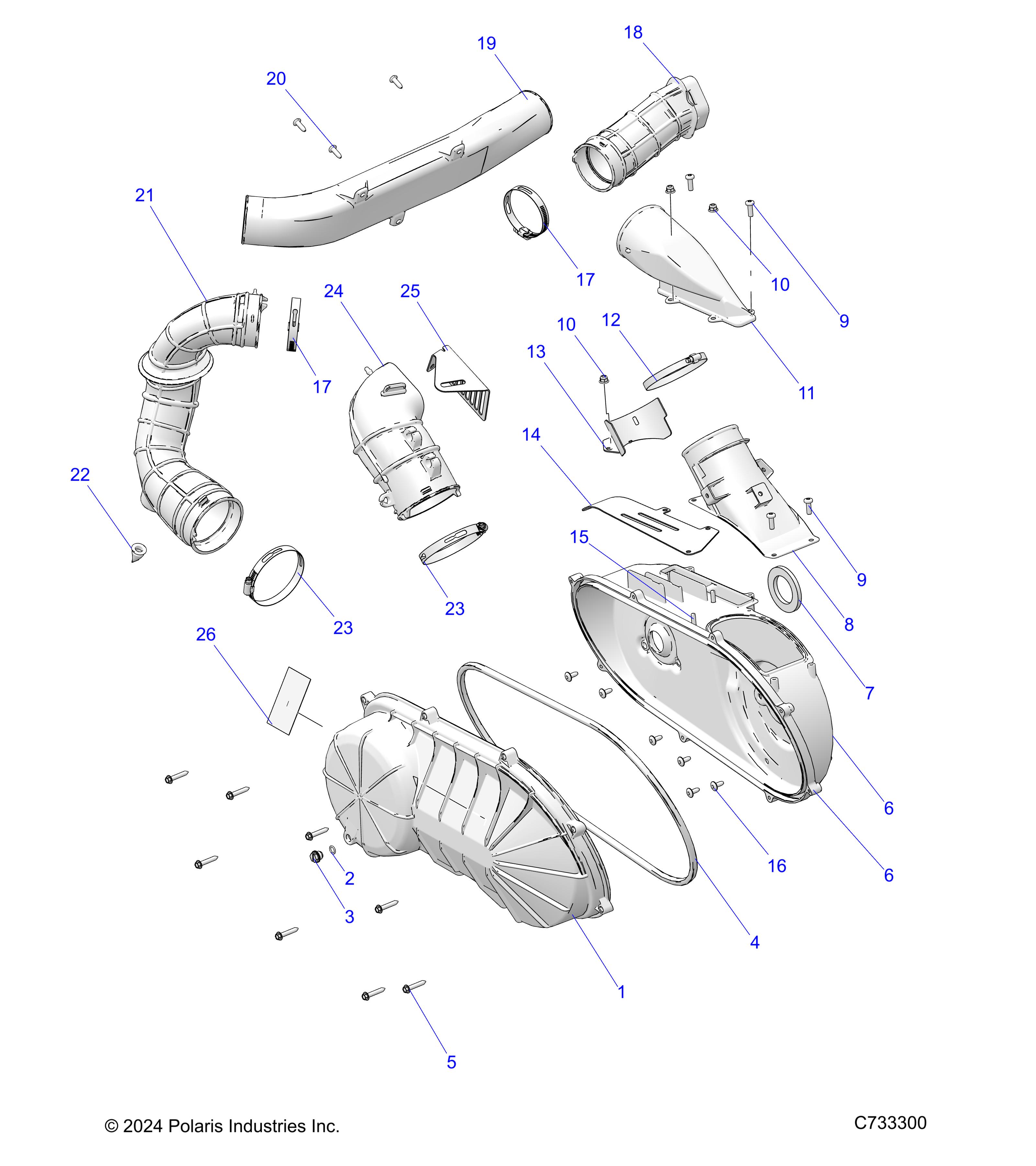 Foto diagrama Polaris que contem a peça 1027063