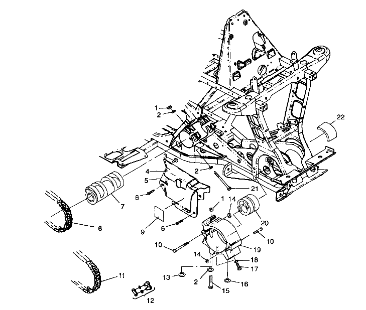 Foto diagrama Polaris que contem a peça 3224041