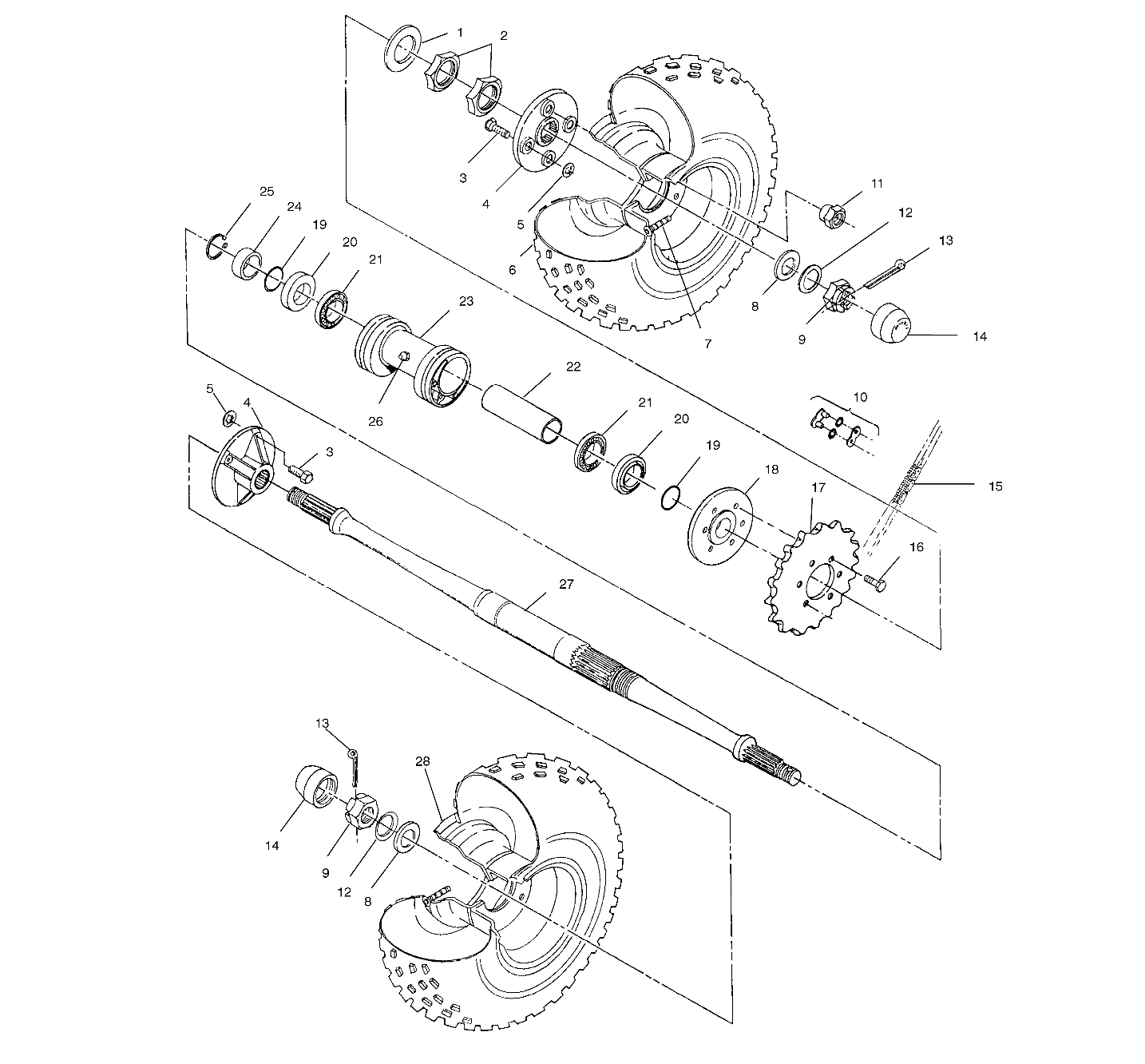 Foto diagrama Polaris que contem a peça 5410415