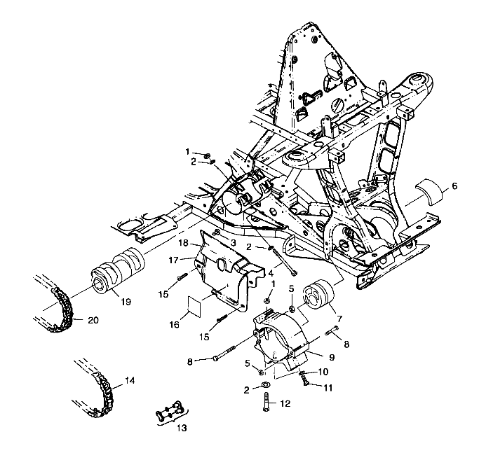 Foto diagrama Polaris que contem a peça 3224056-070