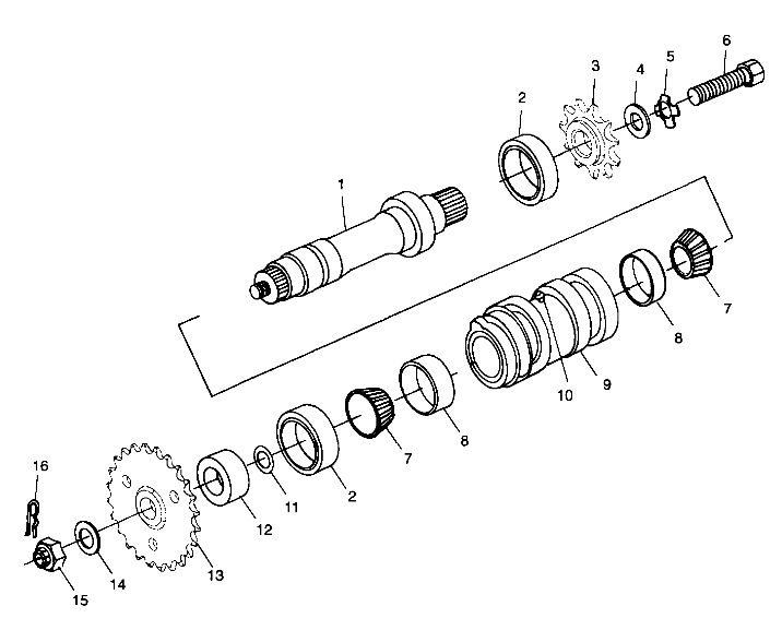 Foto diagrama Polaris que contem a peça 1380129