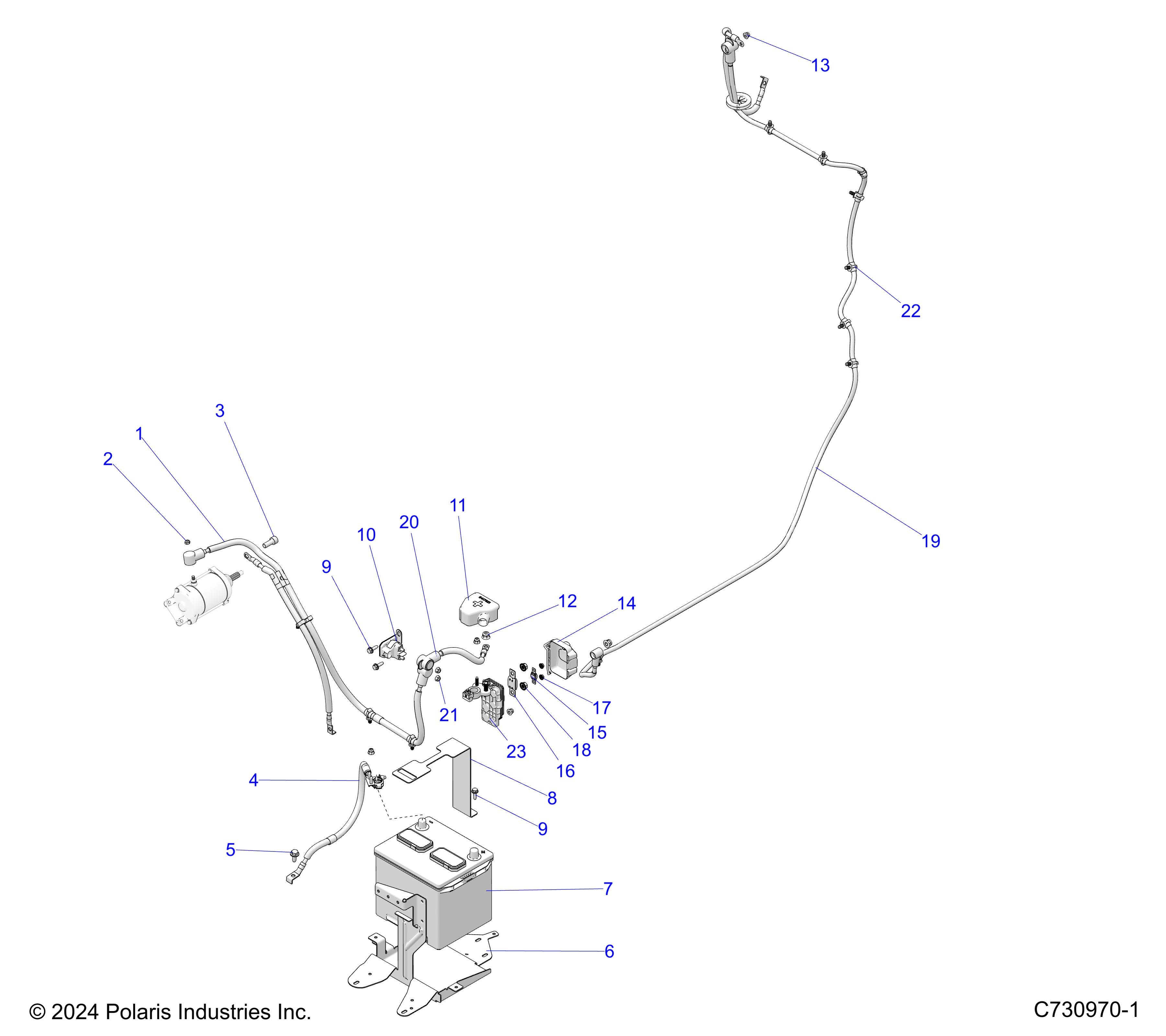 Foto diagrama Polaris que contem a peça 4080188