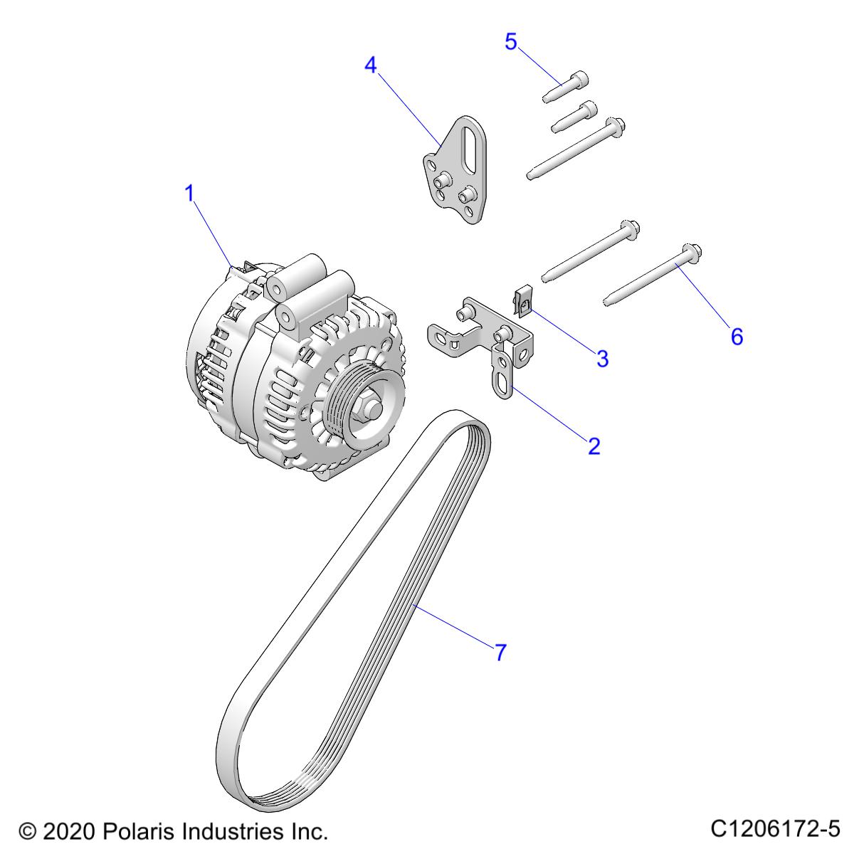 Foto diagrama Polaris que contem a peça 4017547