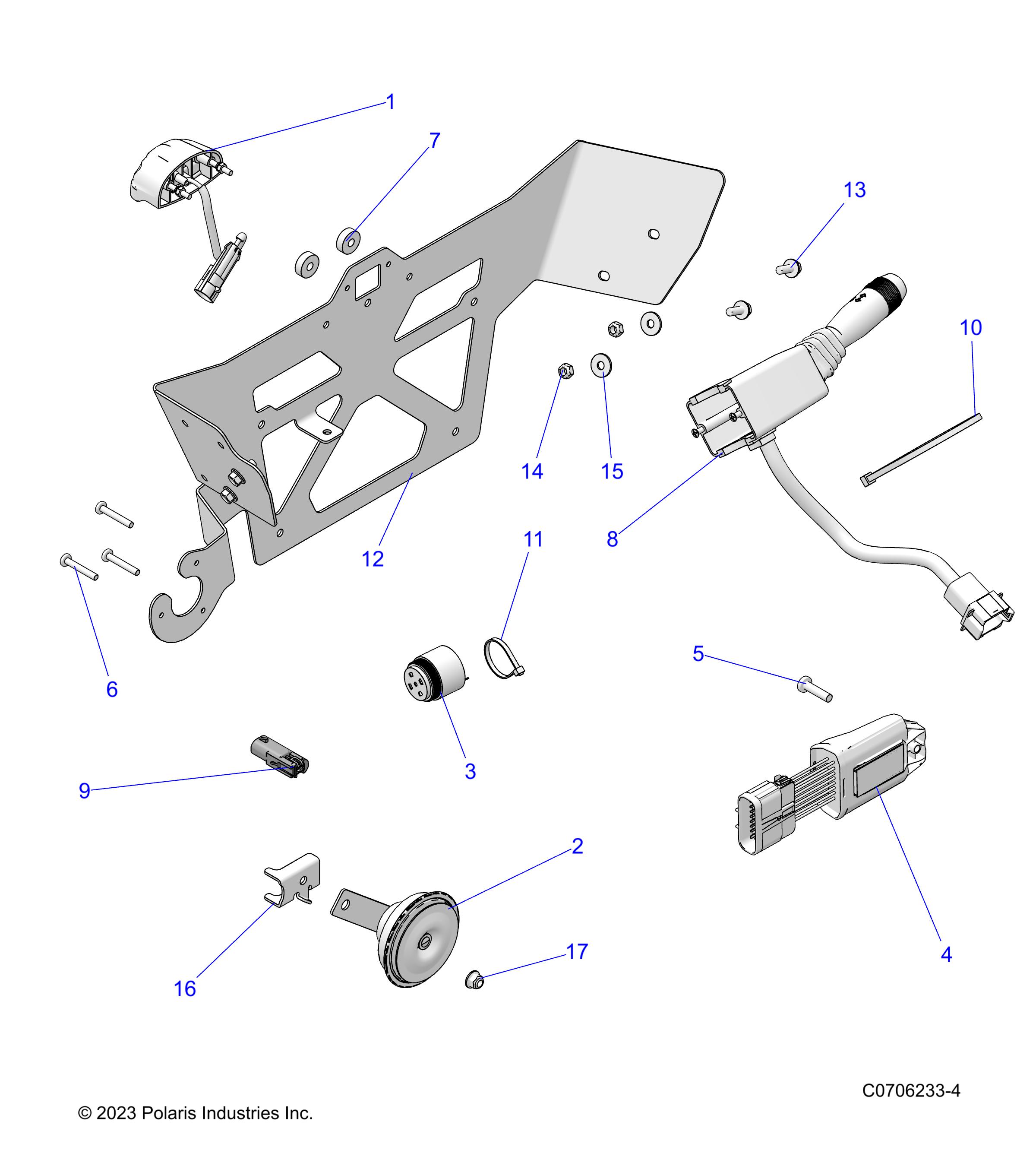 Foto diagrama Polaris que contem a peça 5272495-458