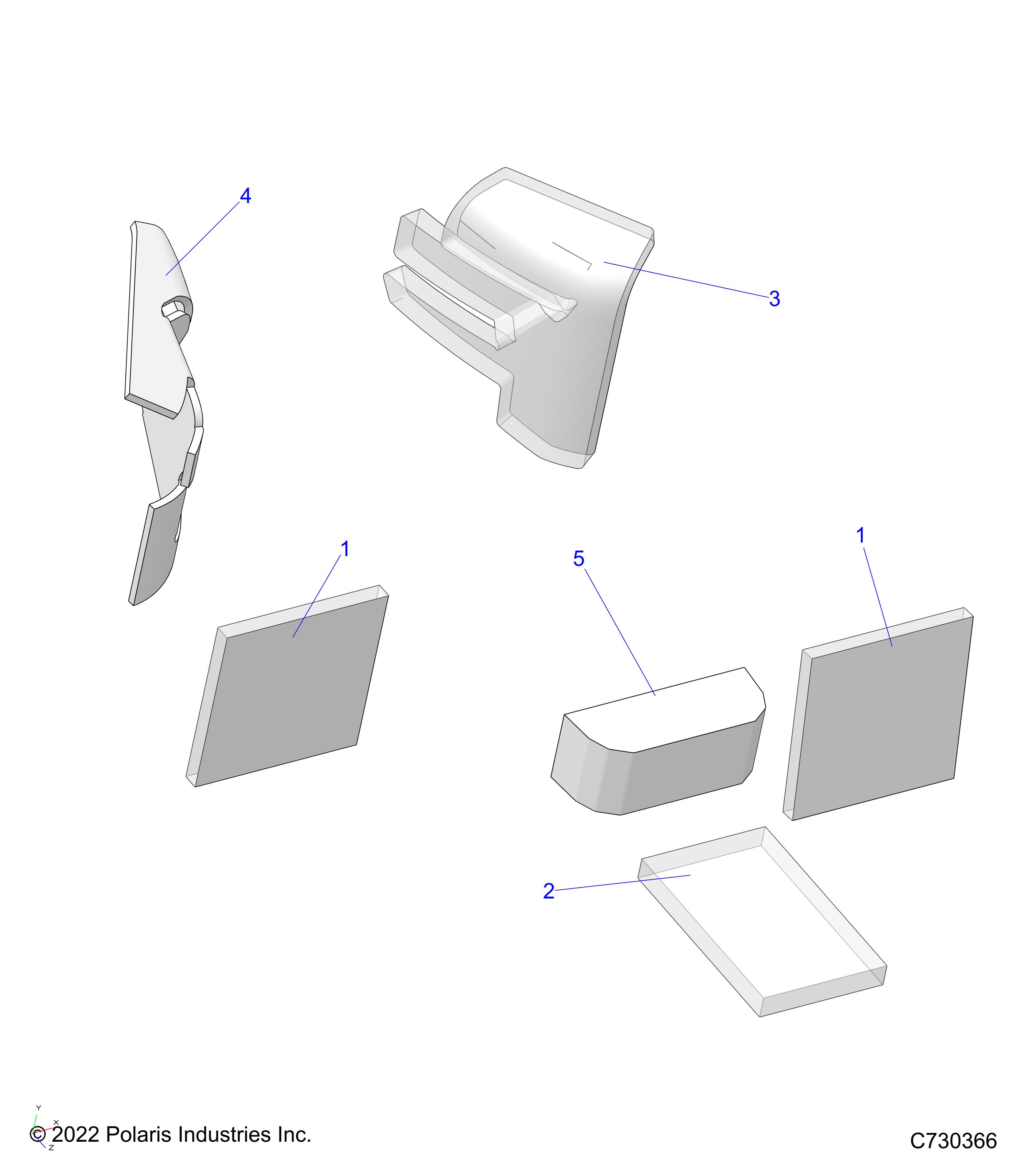 Foto diagrama Polaris que contem a peça 5815261