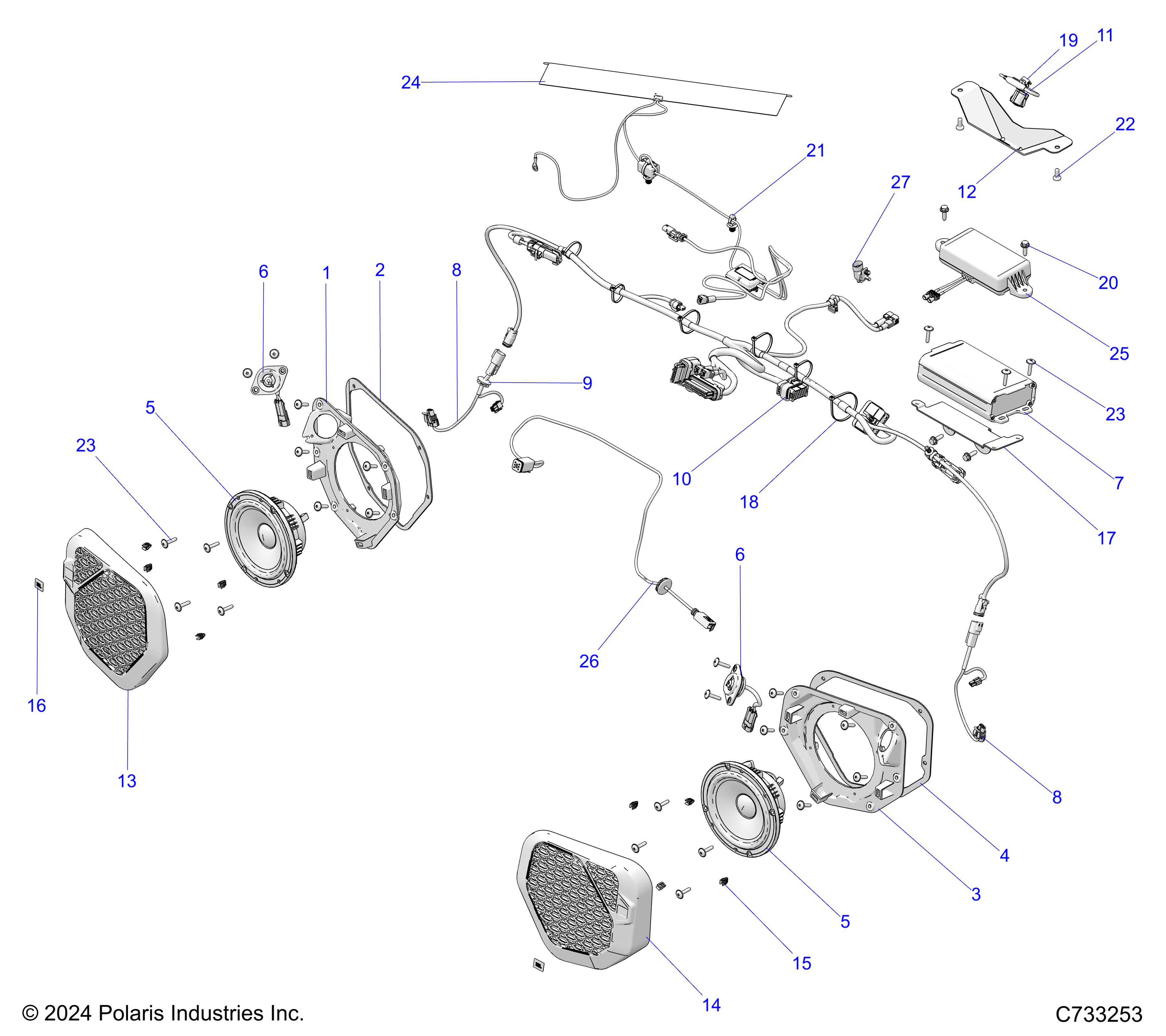 Foto diagrama Polaris que contem a peça 5526467