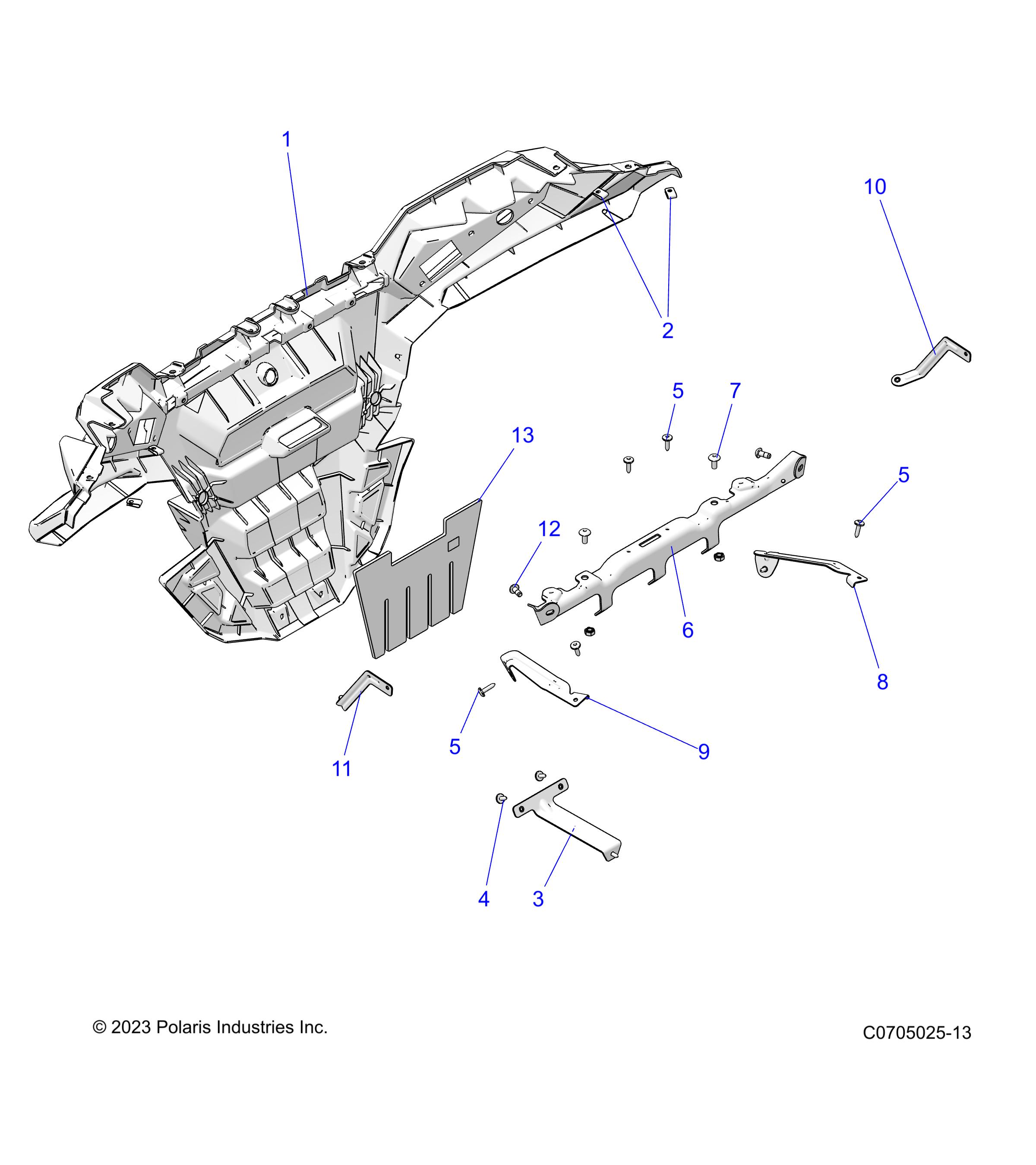 Foto diagrama Polaris que contem a peça 5272082-329