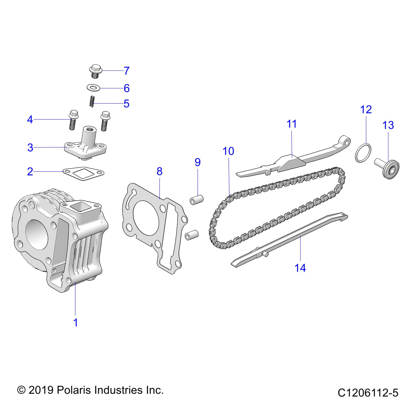 Part Number : 3023859 PLATE TIMING CHAIN TENSION
