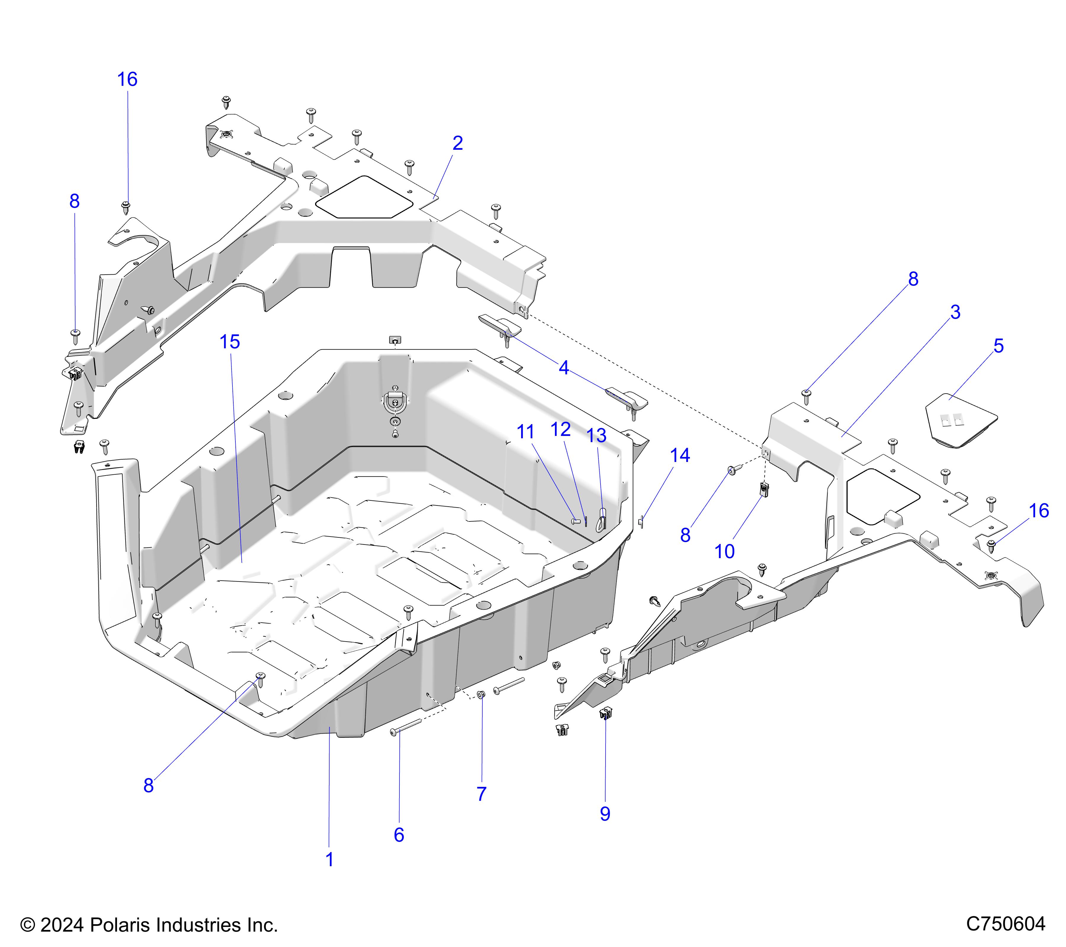 Foto diagrama Polaris que contem a peça 5466439-070