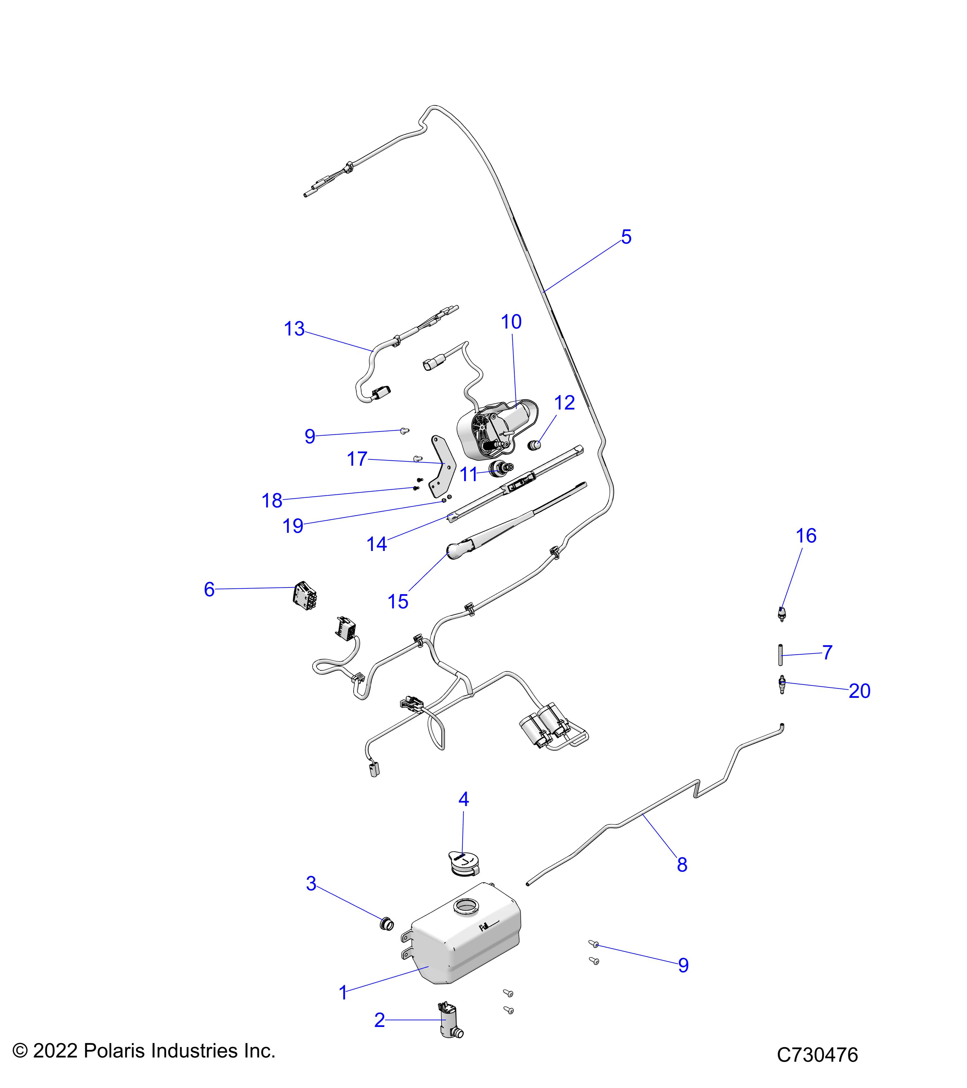 Part Number : 2639007 MOTOR-WIPER MIRROR BRKT ASSY