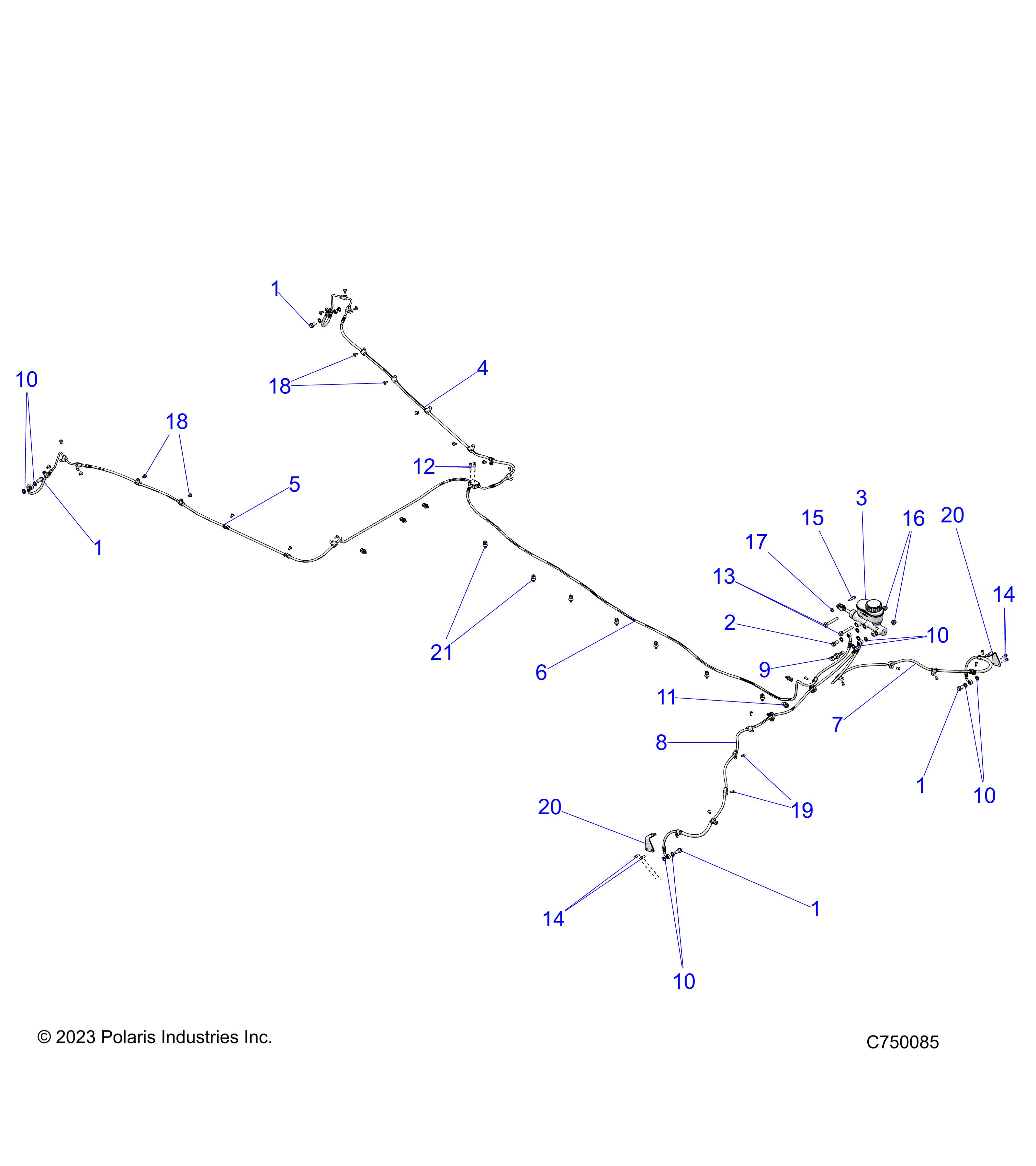 Foto diagrama Polaris que contem a peça 1914363