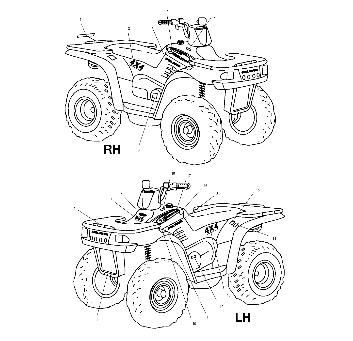 Foto diagrama Polaris que contem a peça 7078336